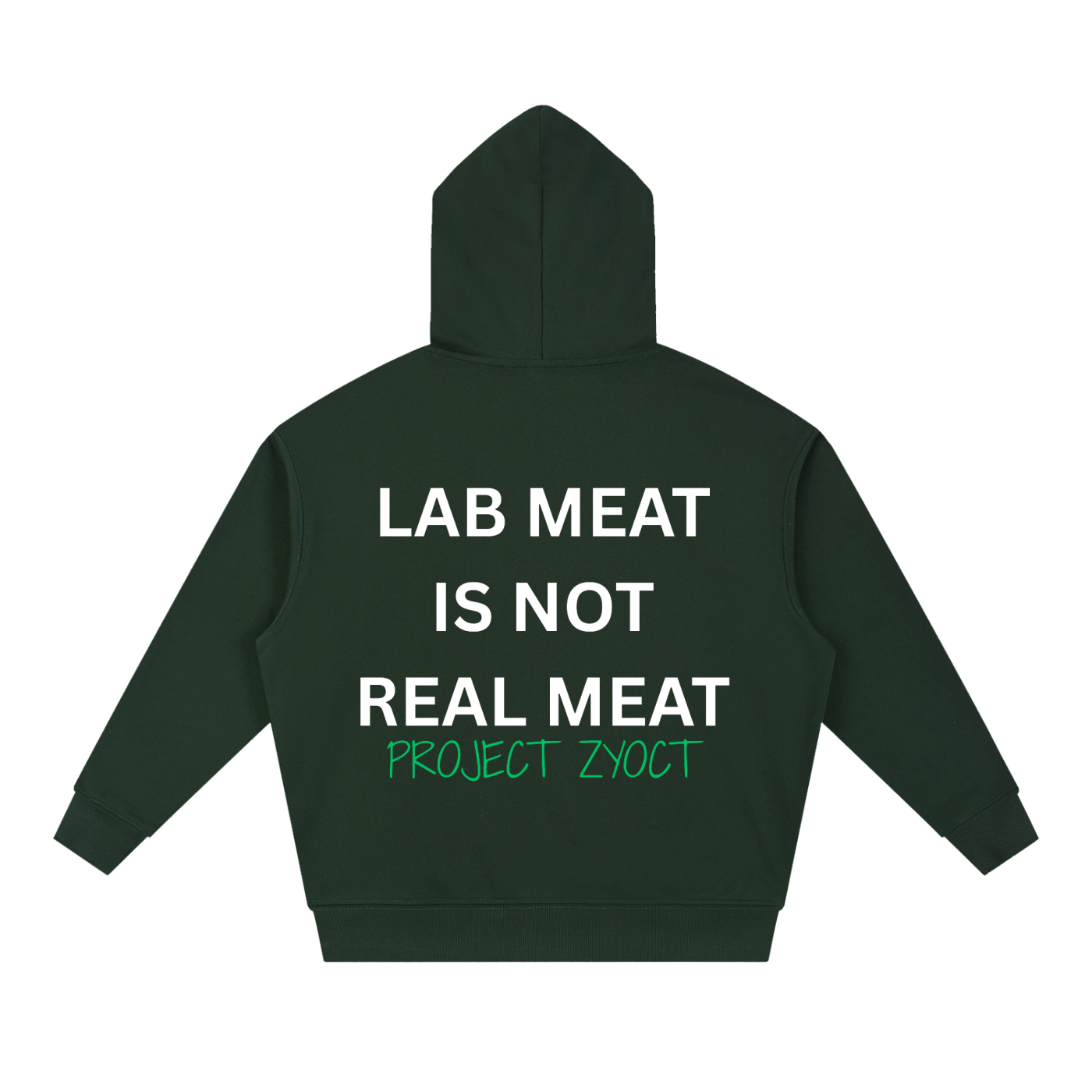 "Lab Meat is Not Real Meat" Heavyweight Hoodie