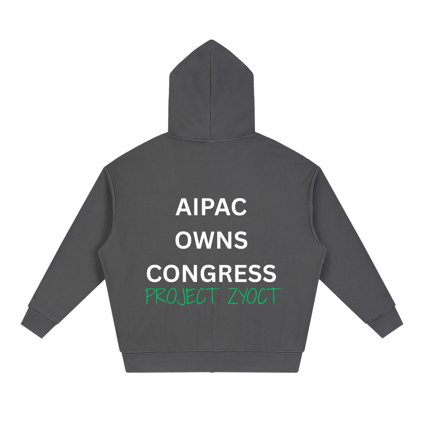 "AIPAC Owns Congress" Full Zip Hoodie