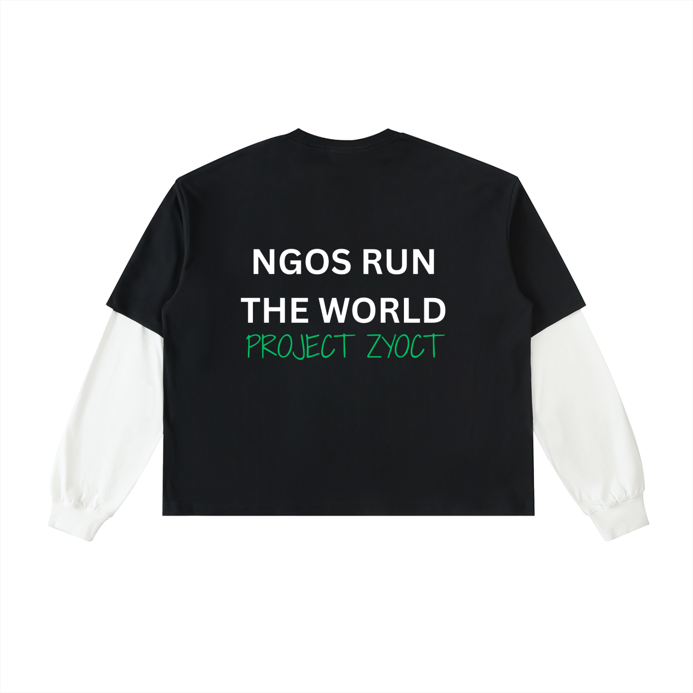 "NGOs Run the World" Layered Shirt