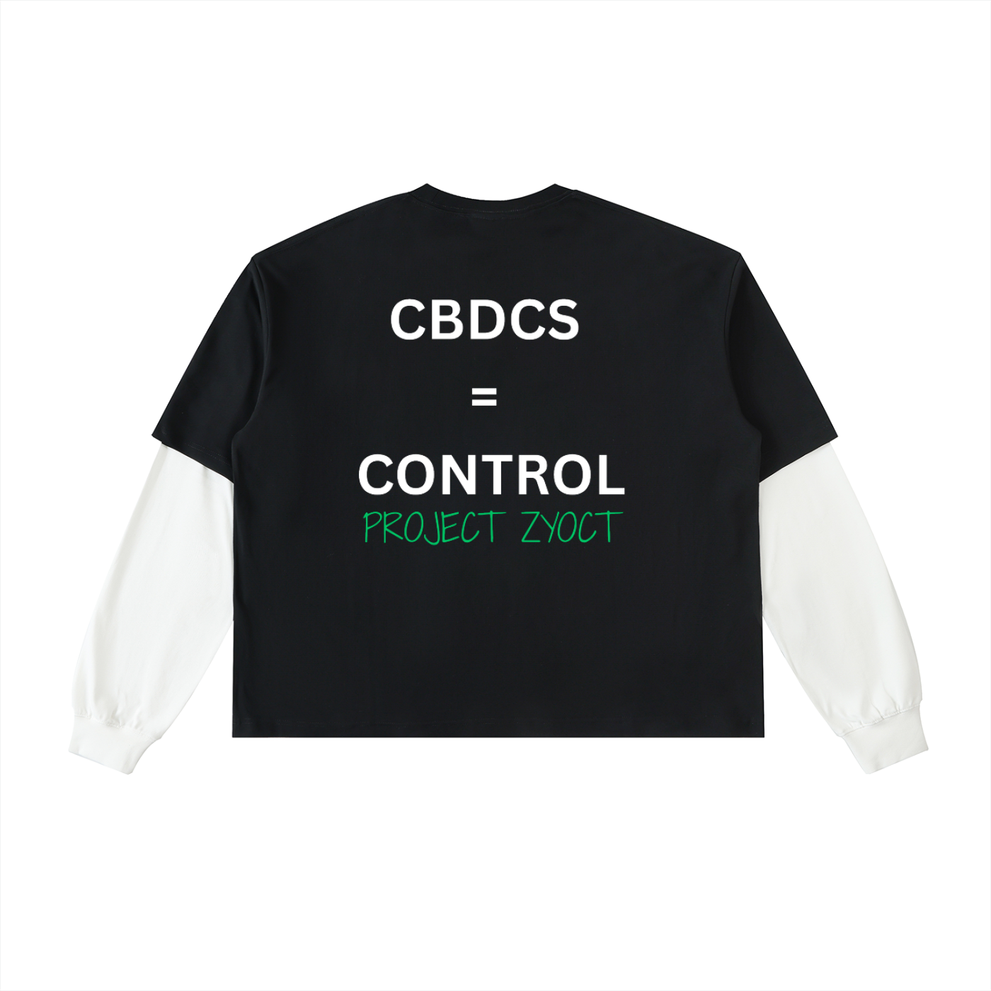 "CBDCs = Control" Layered Shirt