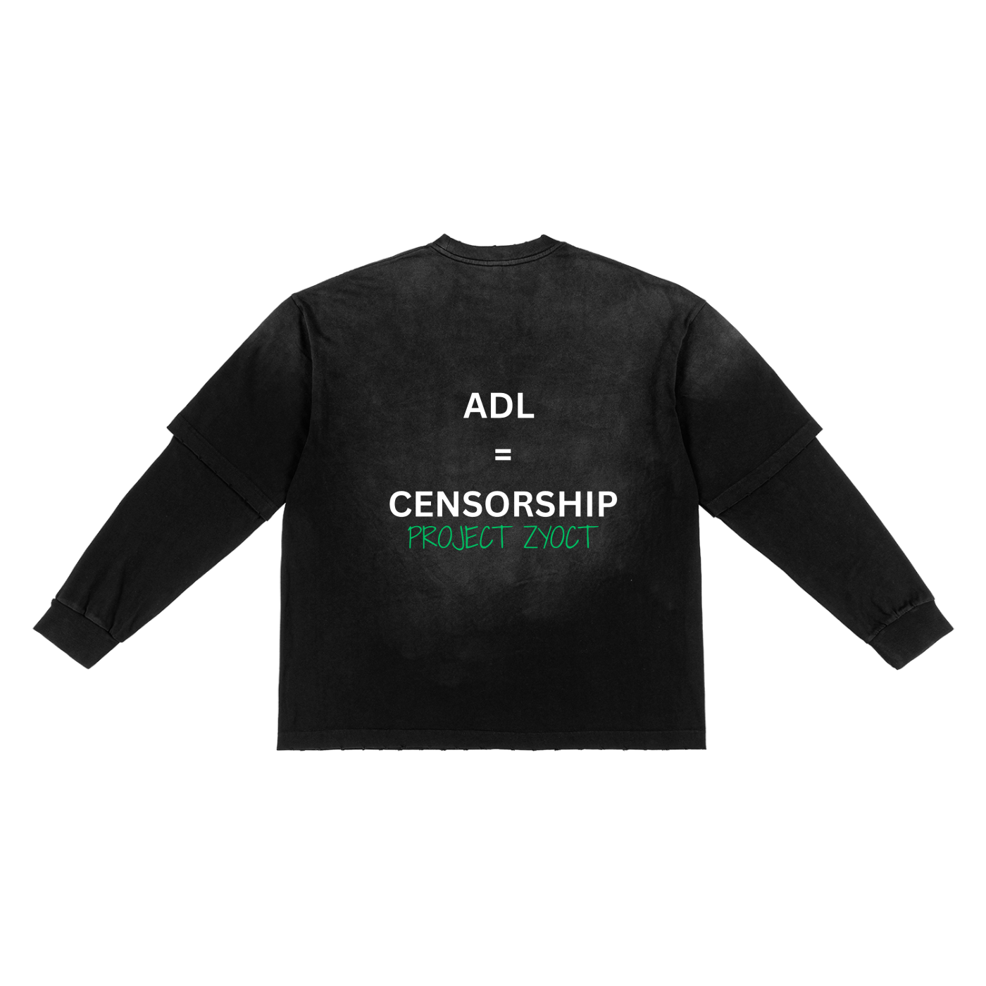 "ADL = Censorship" Sunfade Two-Piece Shirt