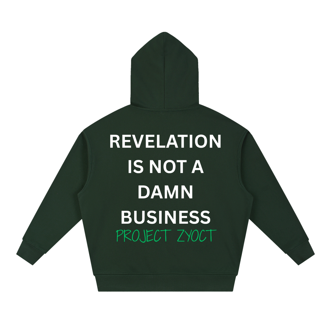 "Revelation is Not a Damn Business" Heavyweight Hoodie