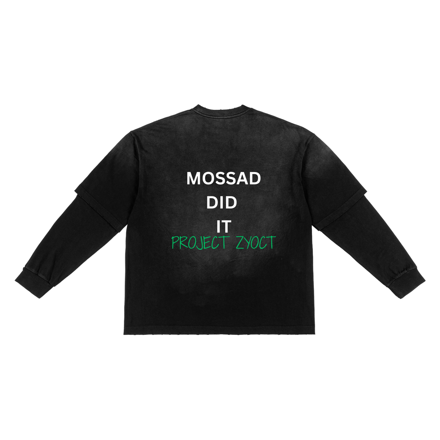 "Mossad Did It" Sunfade Two-Piece Shirt