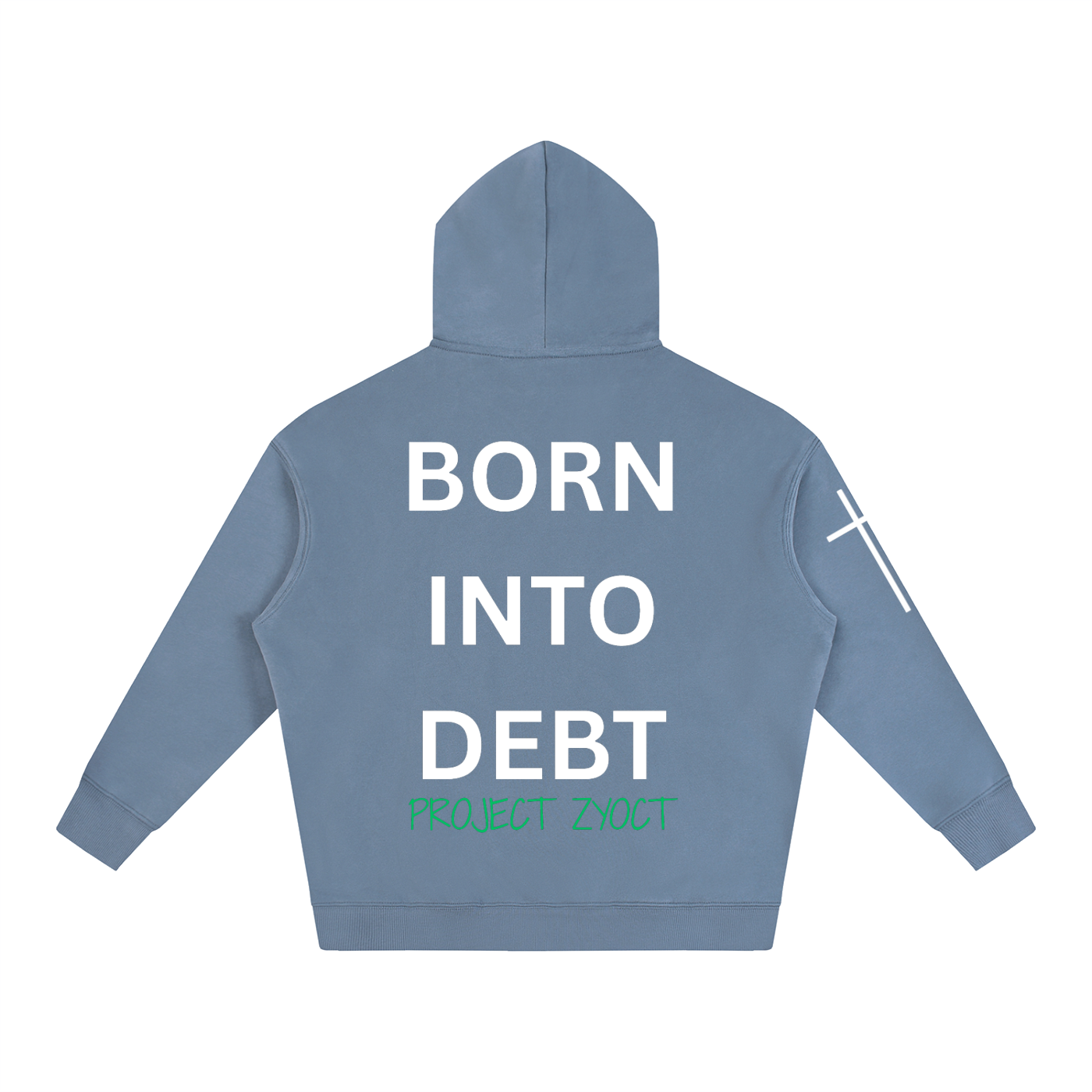 "Born Into Debt" Oversize Hoodie