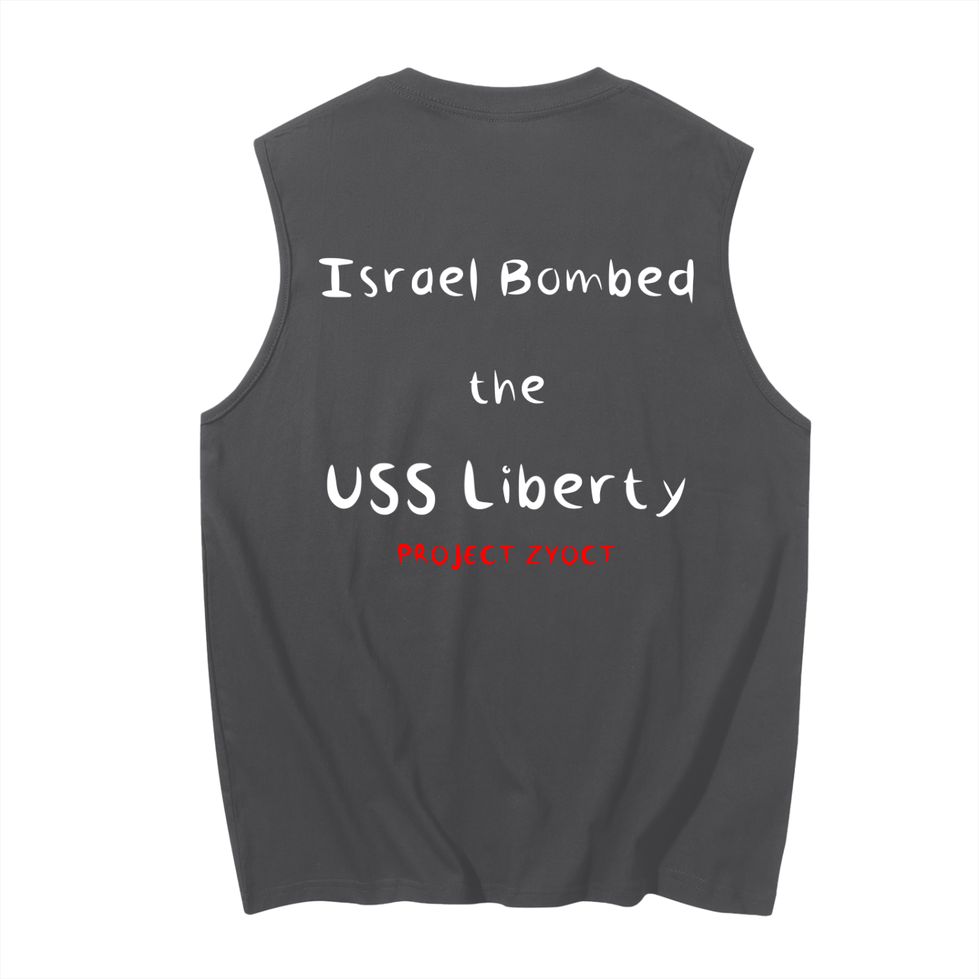 "Israel Bombed the USS Liberty" Cotton Tank Top