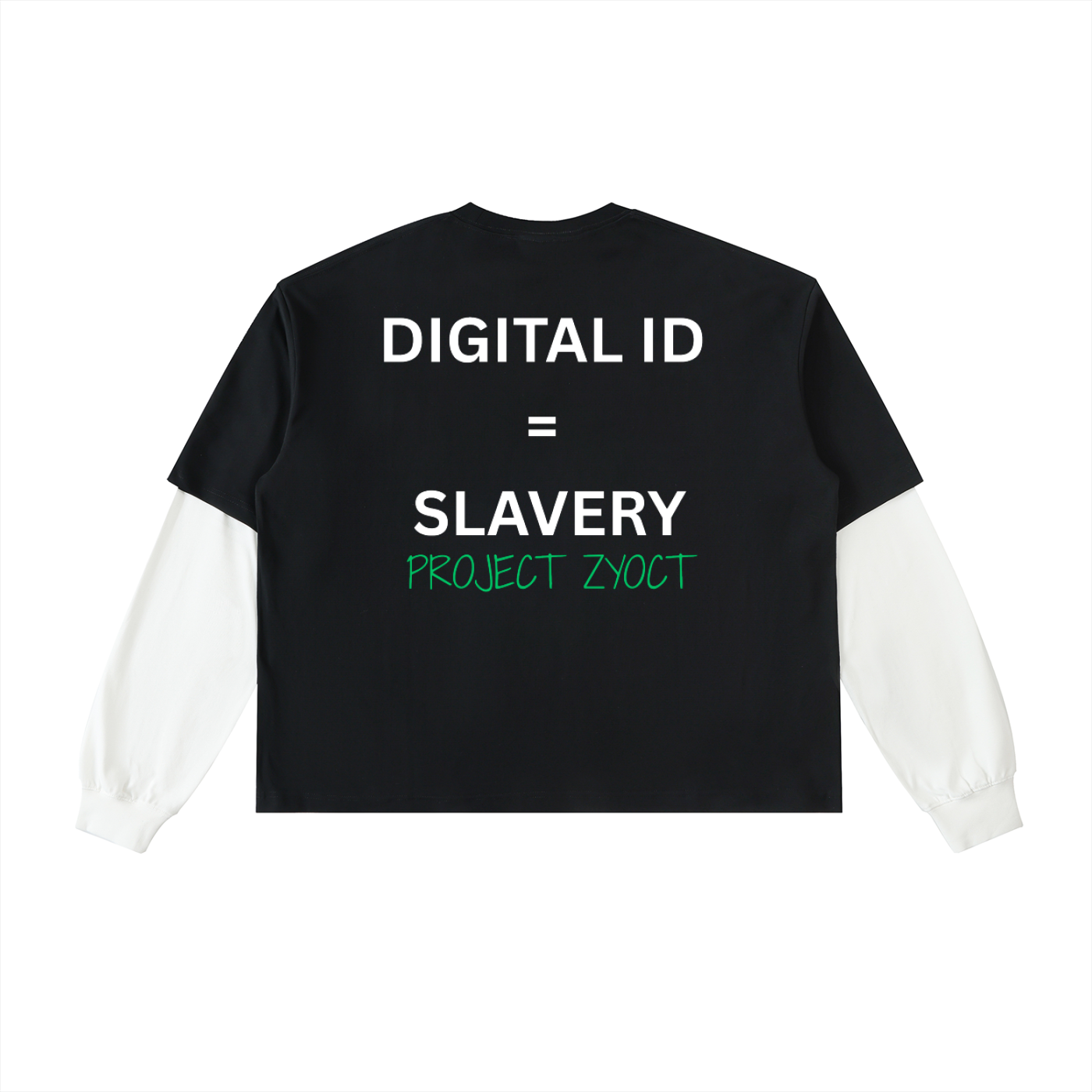 "Digital ID = Slavery" Layered Shirt