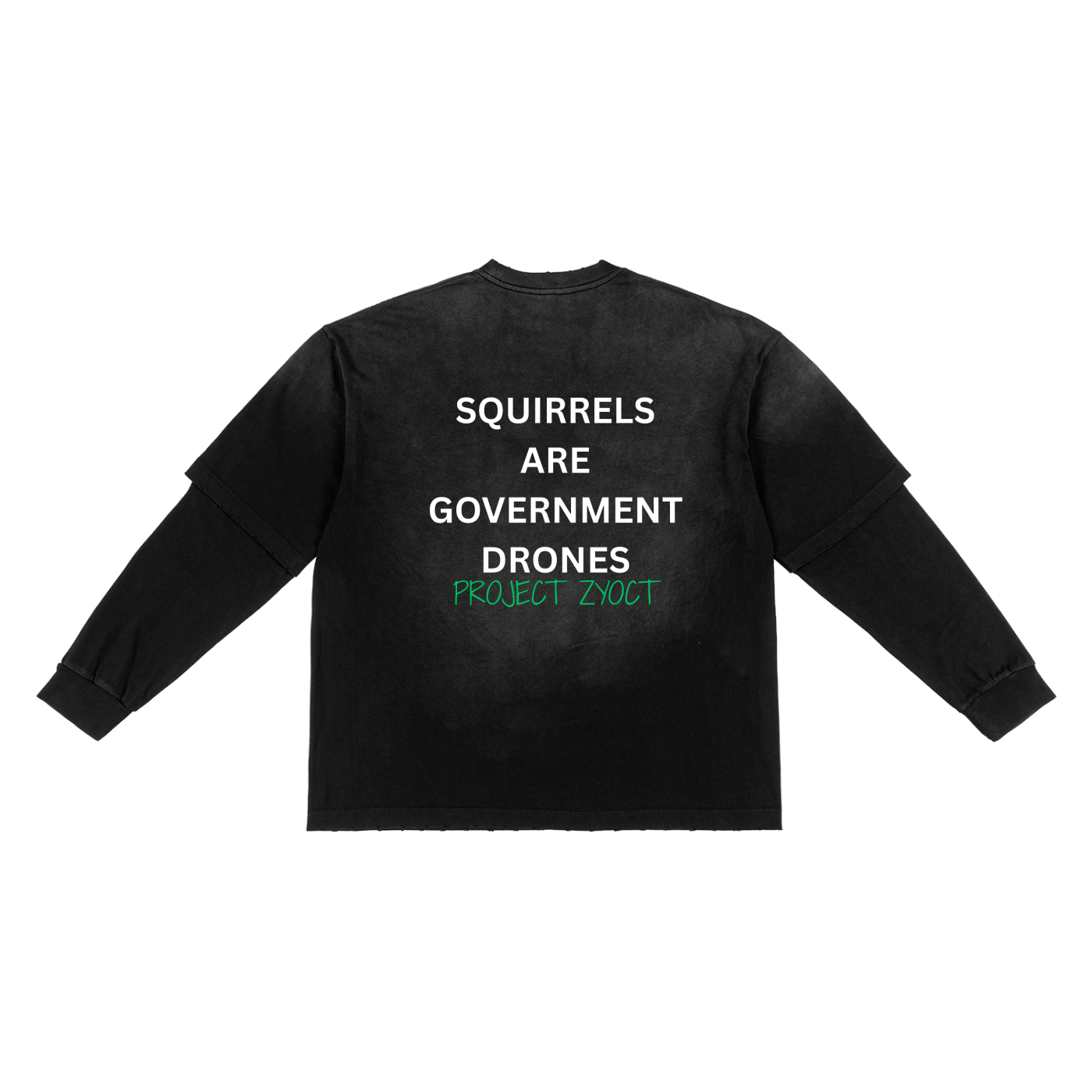"Squirrels Are Government Drones" Sunfade Two-Piece Shirt