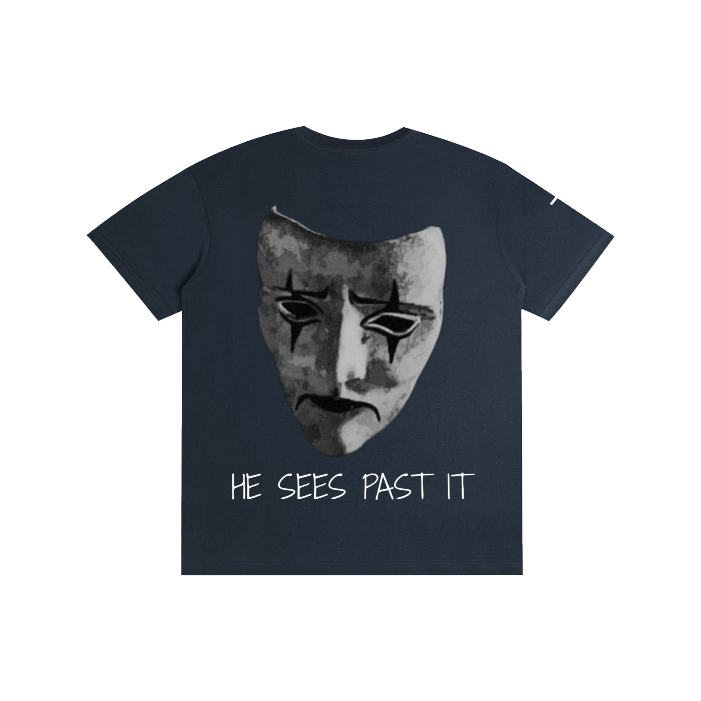 "He Sees Past It" Cotton T-Shirt