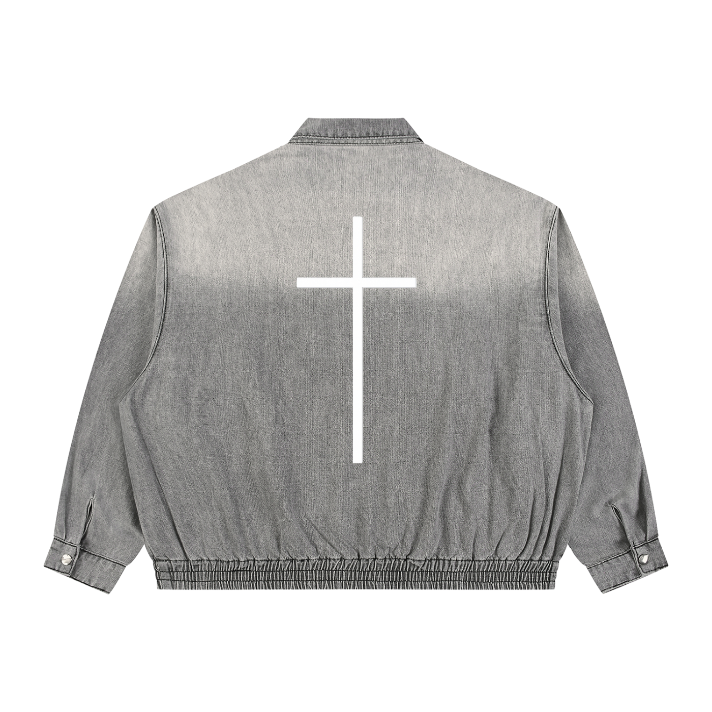 Simple Cross Denim Jacket