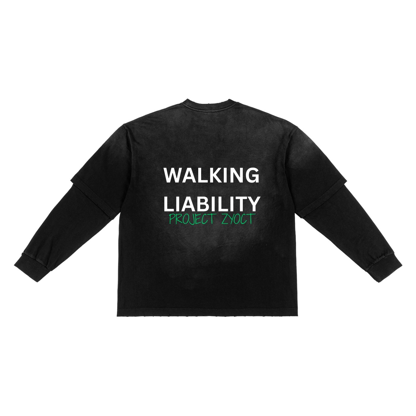 "Walking Liability" Sunfade Two-Piece Shirt