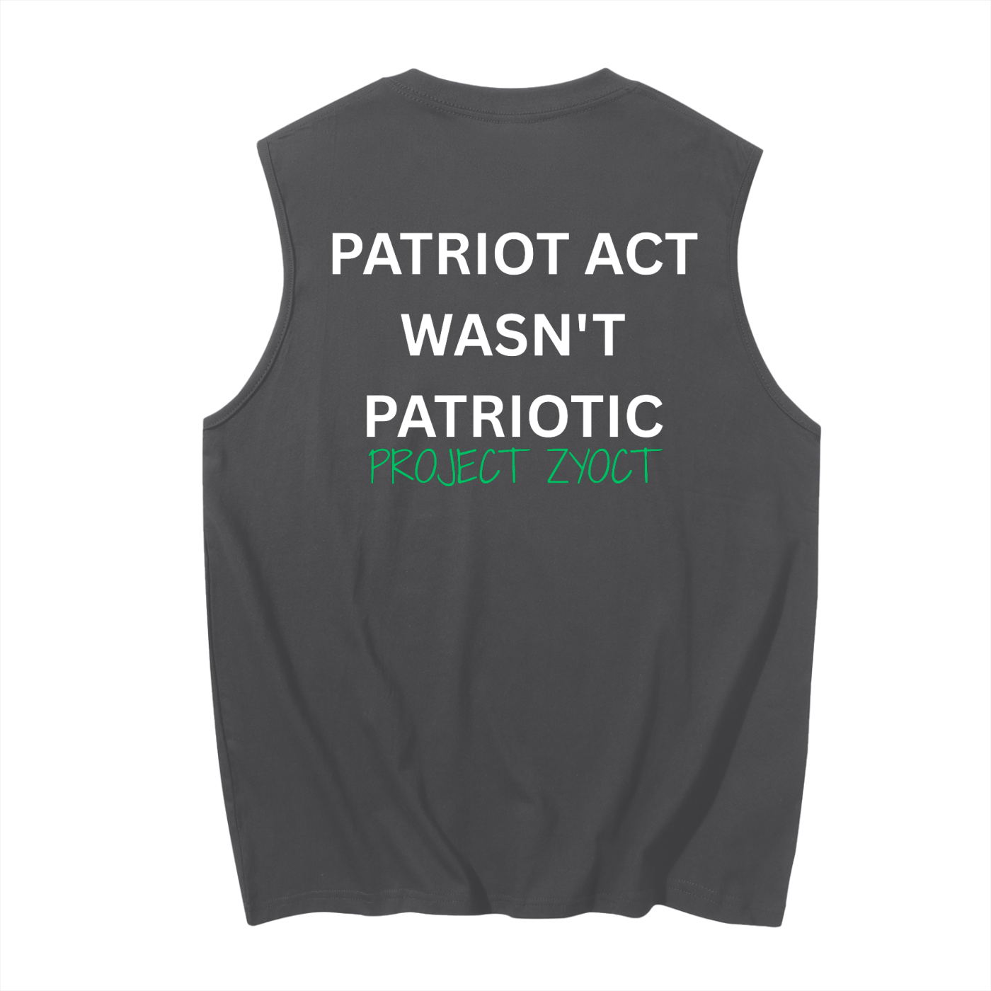 "Patriot Act Wasn't Patriotic" Cotton Tank Top