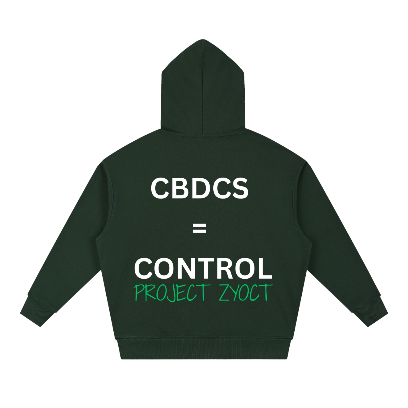 "CBDCs = Control" Heavyweight Hoodie