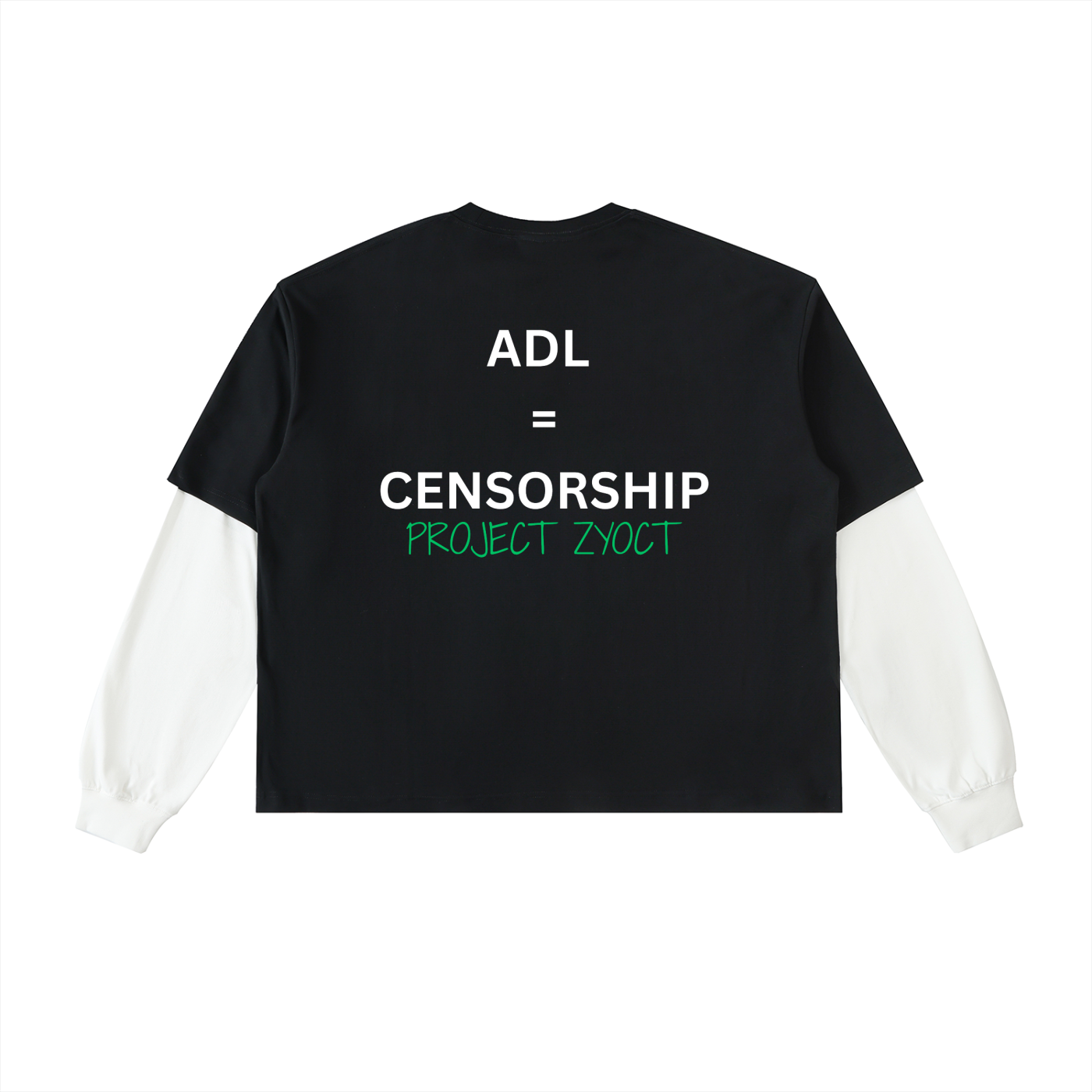 "ADL = Censorship" Layered Shirt