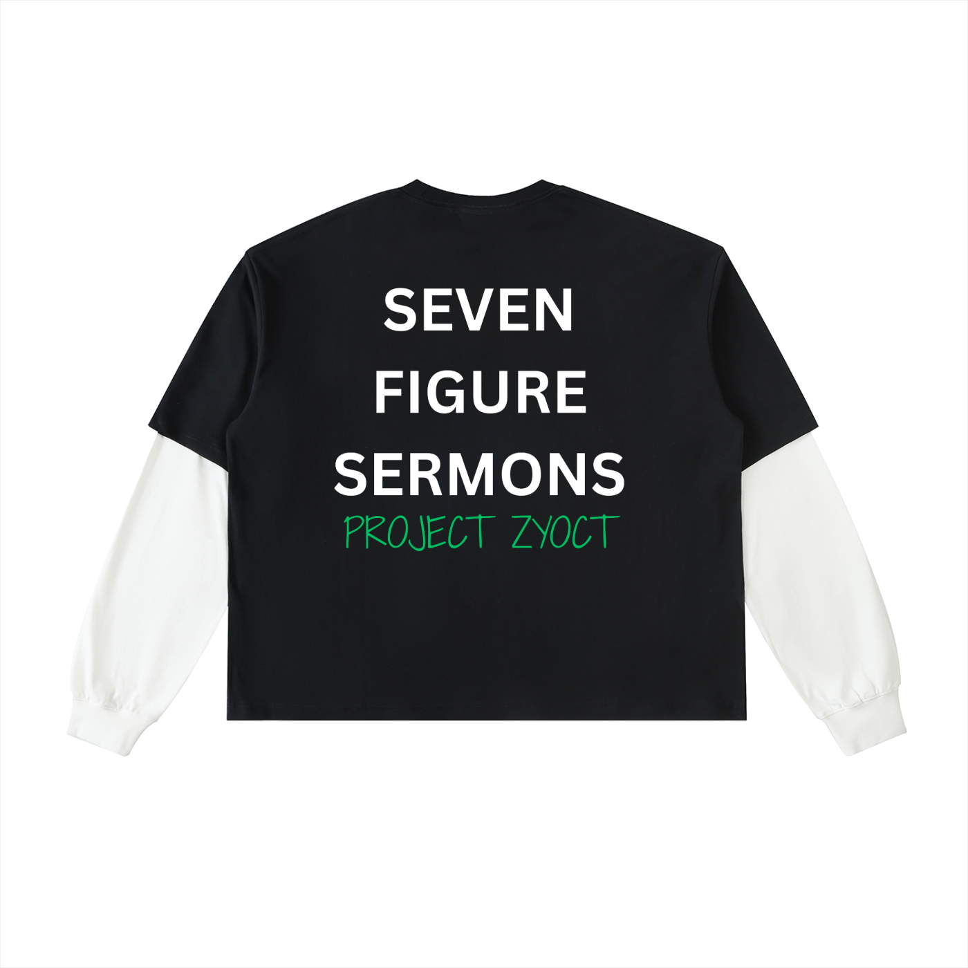 "Seven Figure Sermons" Layered Shirt