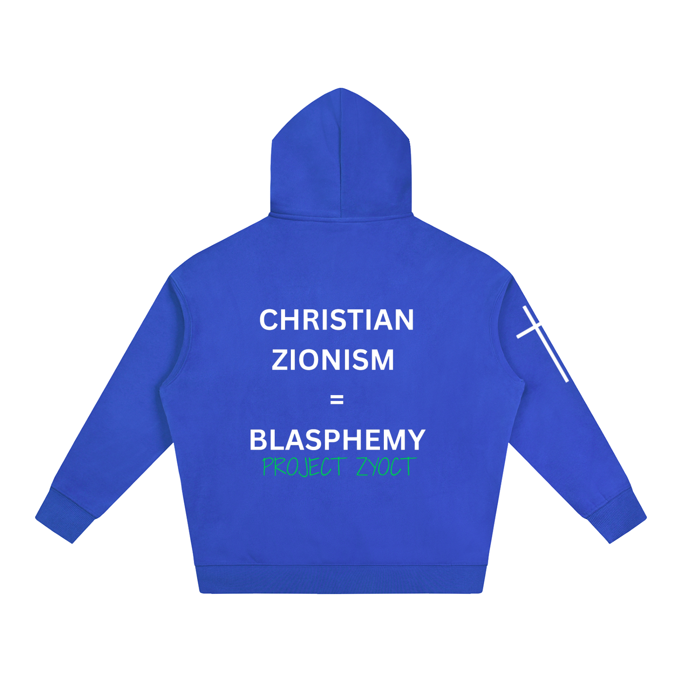 "Christian Zionism = Blasphemy" Oversize Hoodie