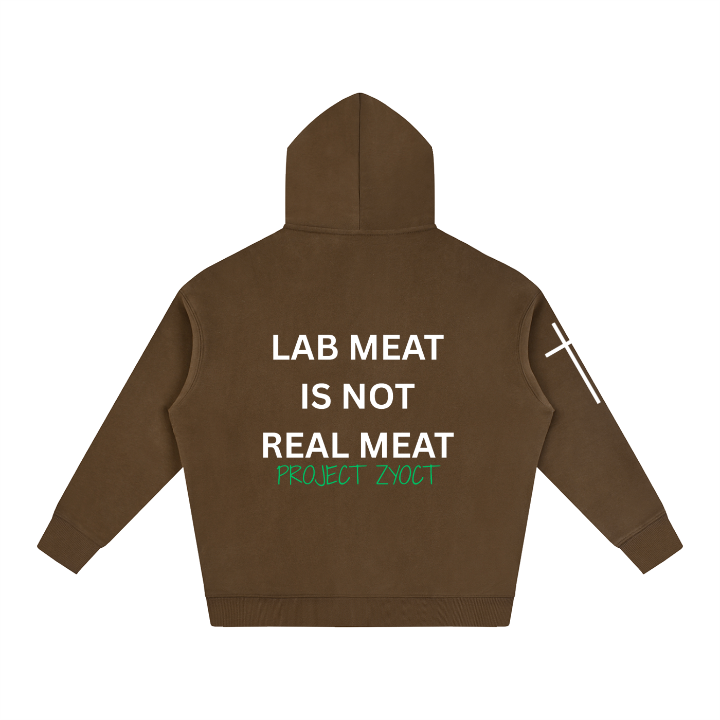 "Lab Meat is Not Real Meat" Oversize Hoodie