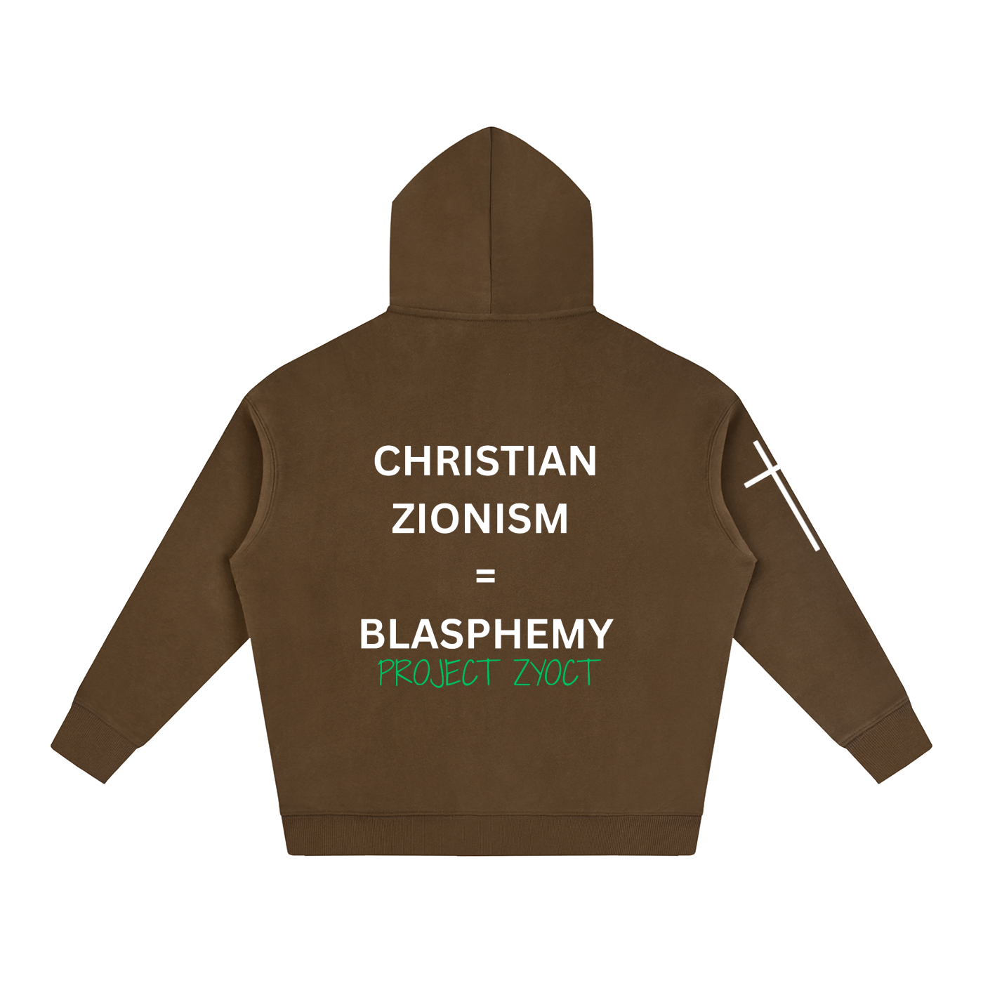 "Christian Zionism = Blasphemy" Oversize Hoodie