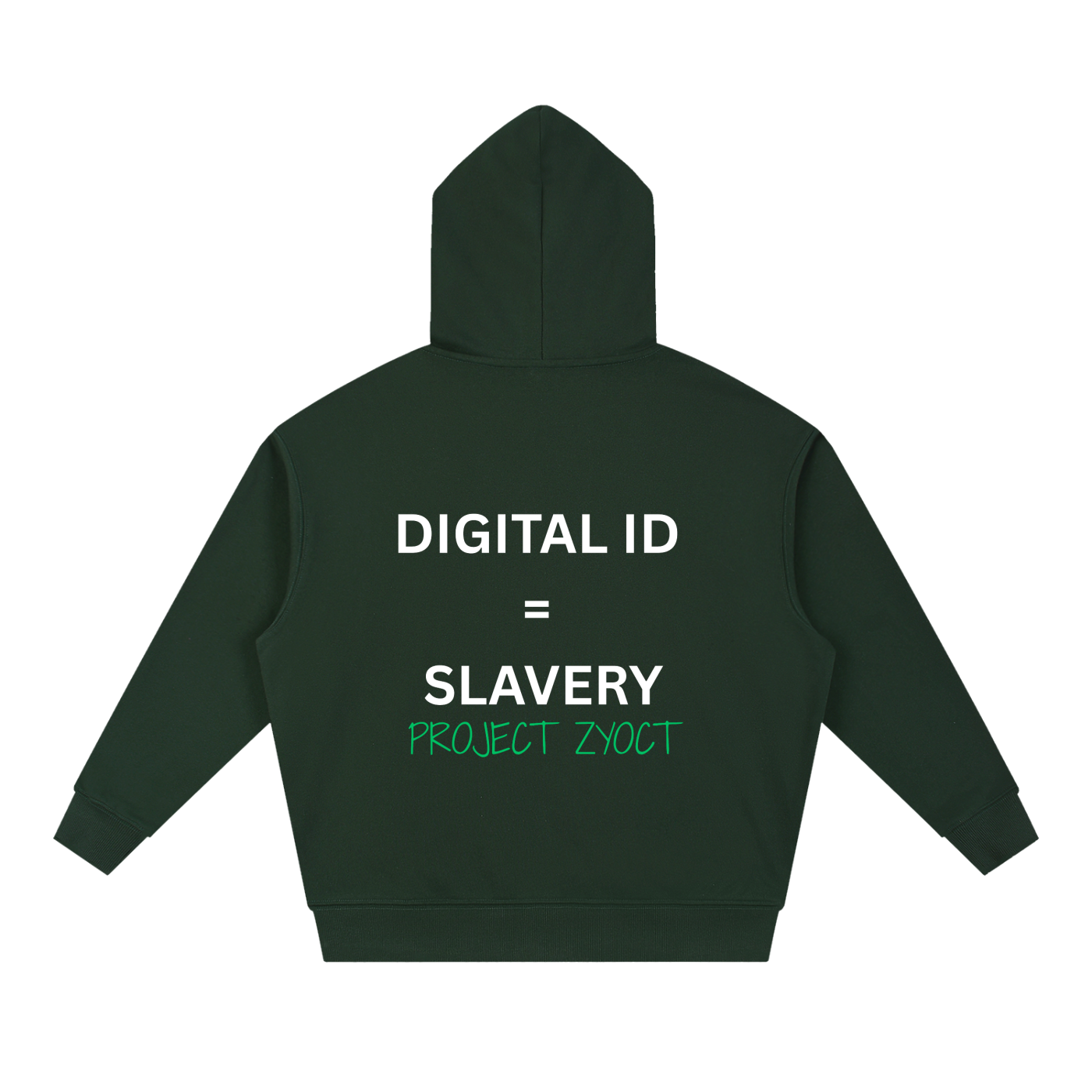 "Digital ID = Slavery" Heavyweight Hoodie