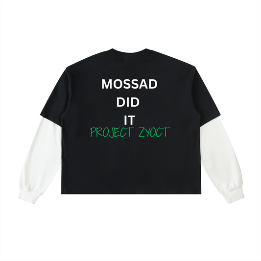 "Mossad Did It" Layered Shirt