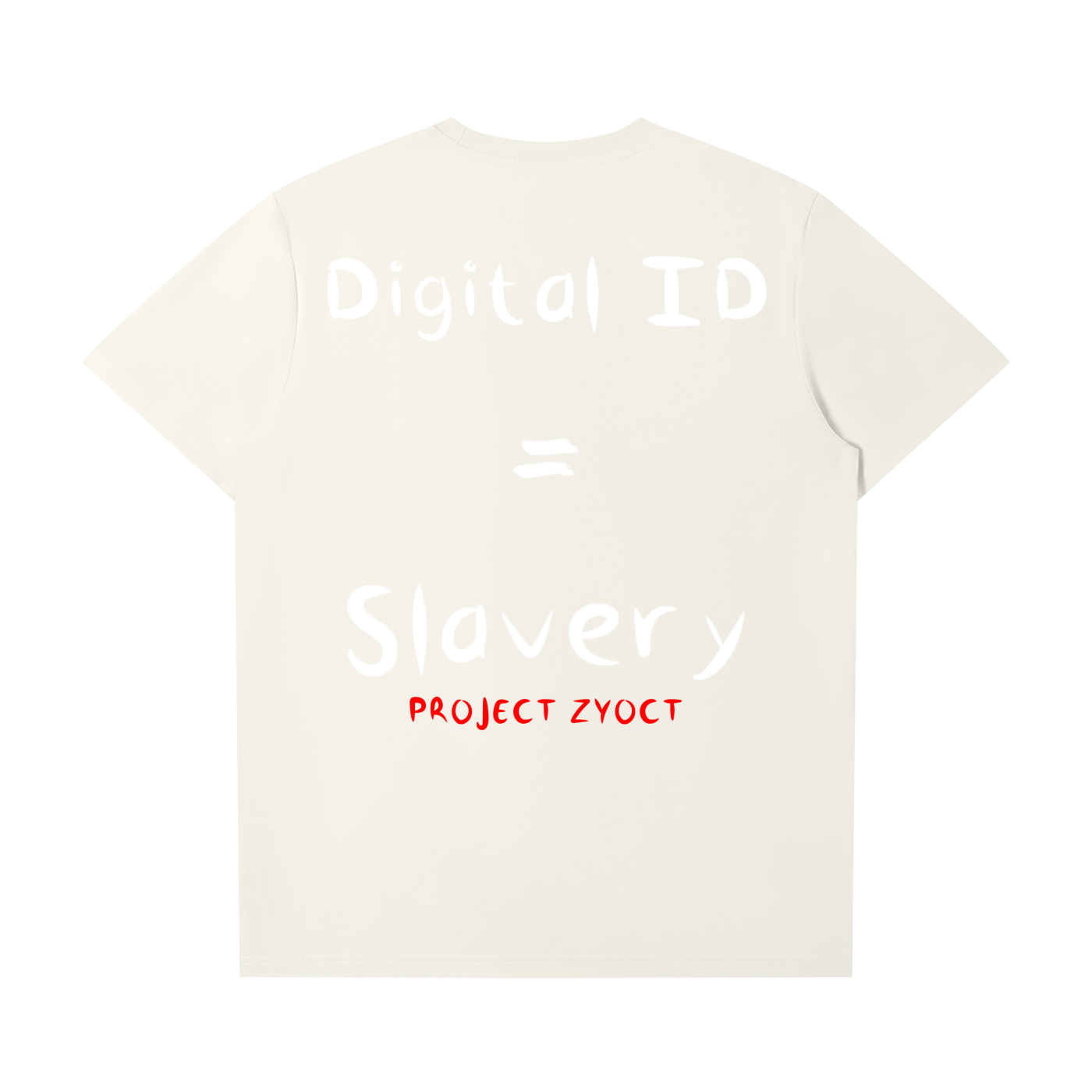 "Digital ID = Slavery" T-Shirt
