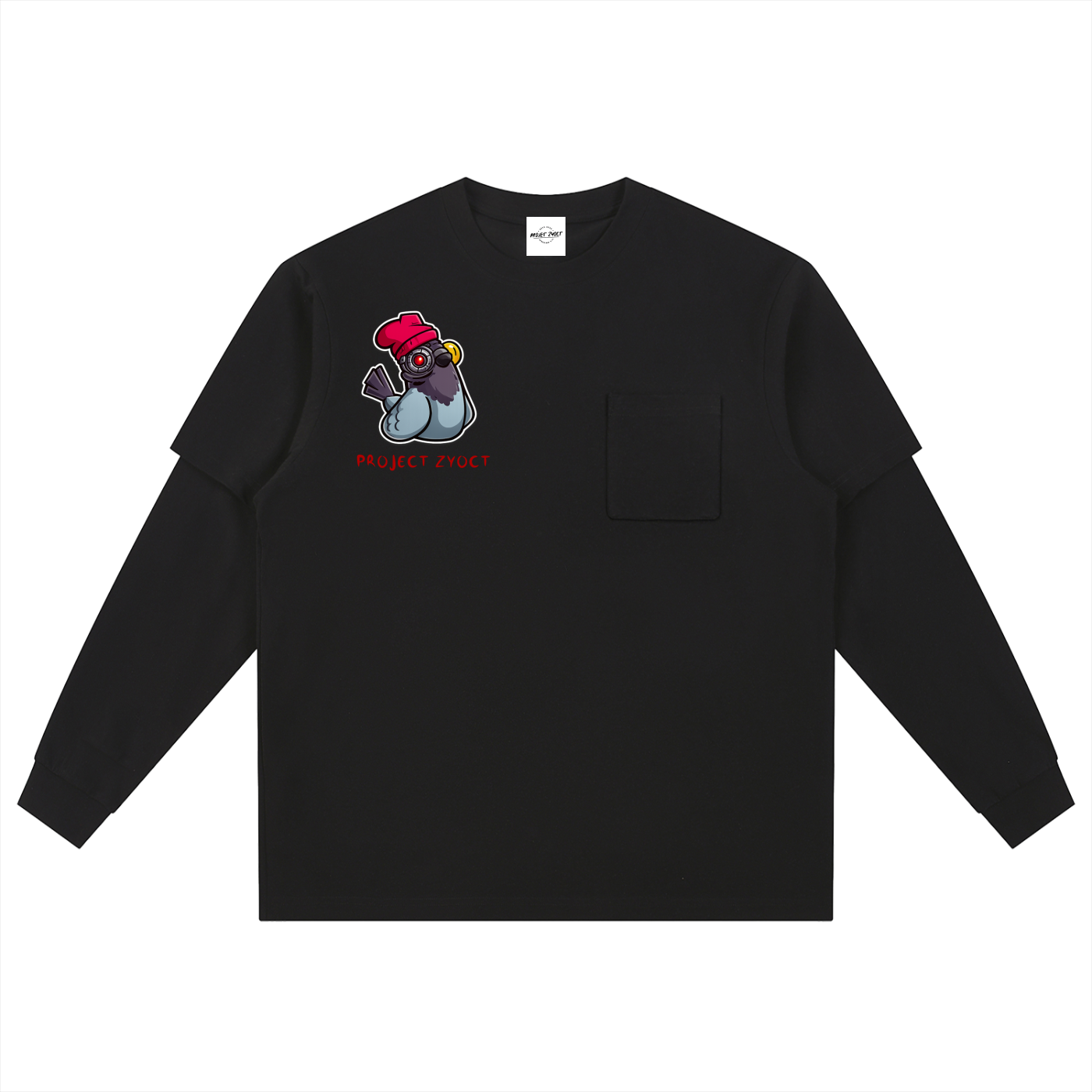 Layered Long Sleeve Oversized Tee