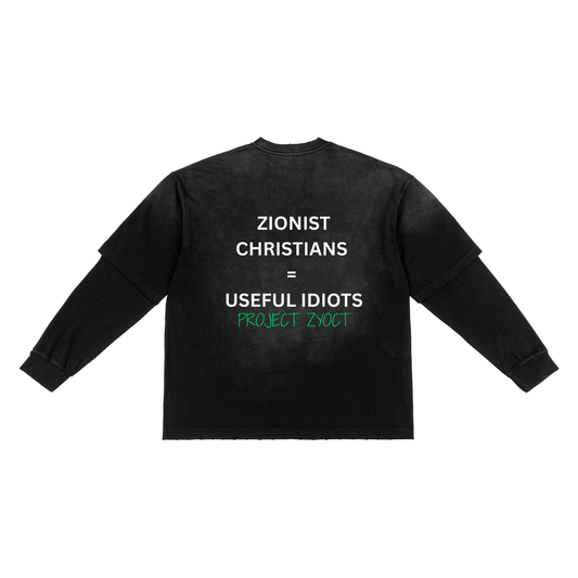 "Zionist Christians = Useful Idiots" Sunfade Two-Piece Shirt