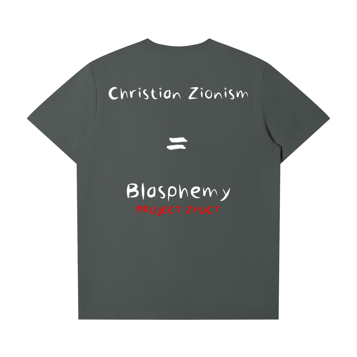 "Christian Zionism = Blasphemy" T-Shirt