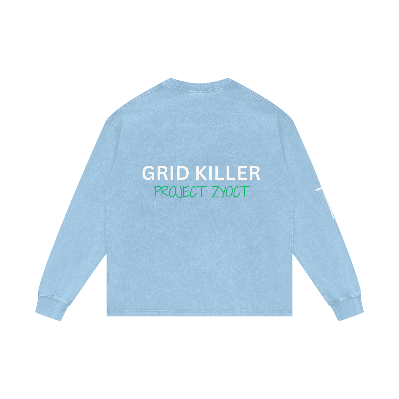 "Grid Killer" Acid Wash Long Sleeve