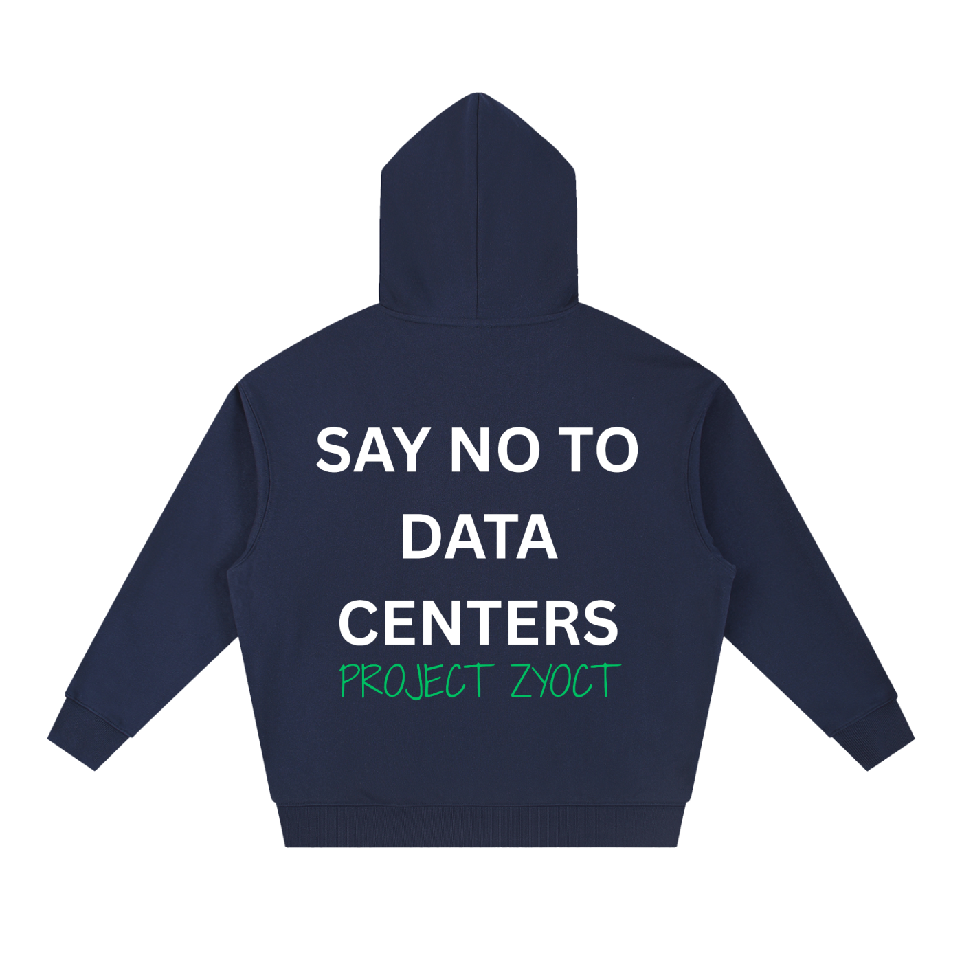 "Say No to Data Centers" Heavyweight Hoodie