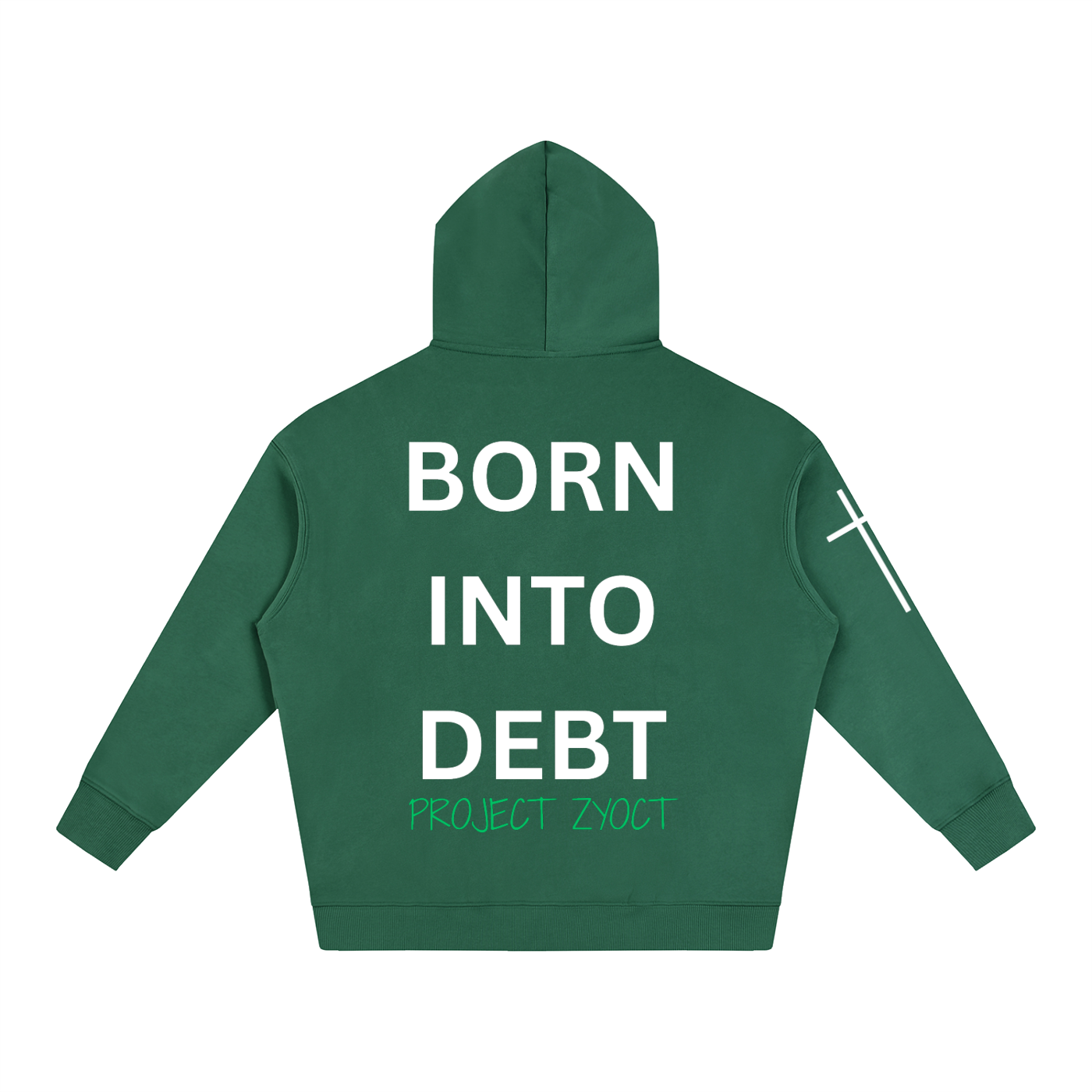 "Born Into Debt" Oversize Hoodie