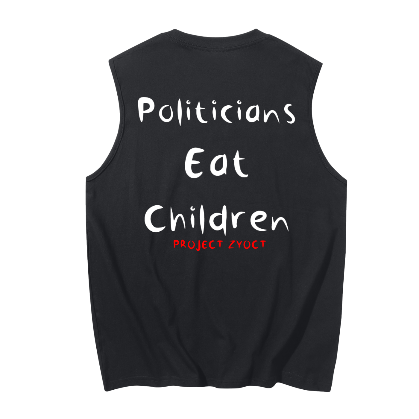 "Politicians Eat Children" Cotton Tank Top