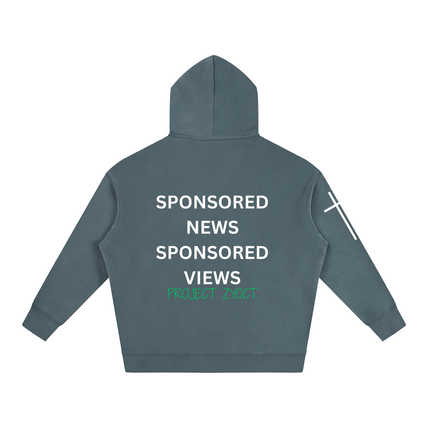 "Sponsored News Sponsored Views" Oversize Hoodie