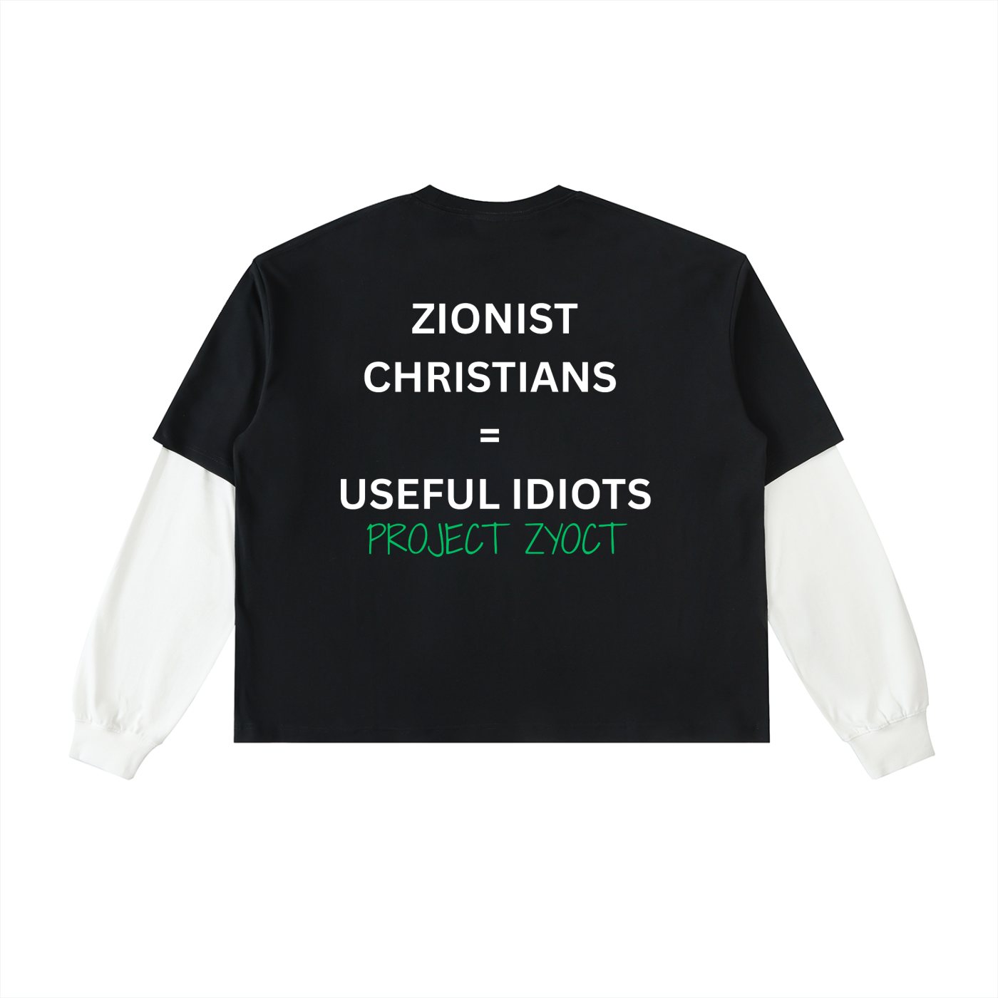 "Zionist Christians = Useful Idiots" Layered Shirt