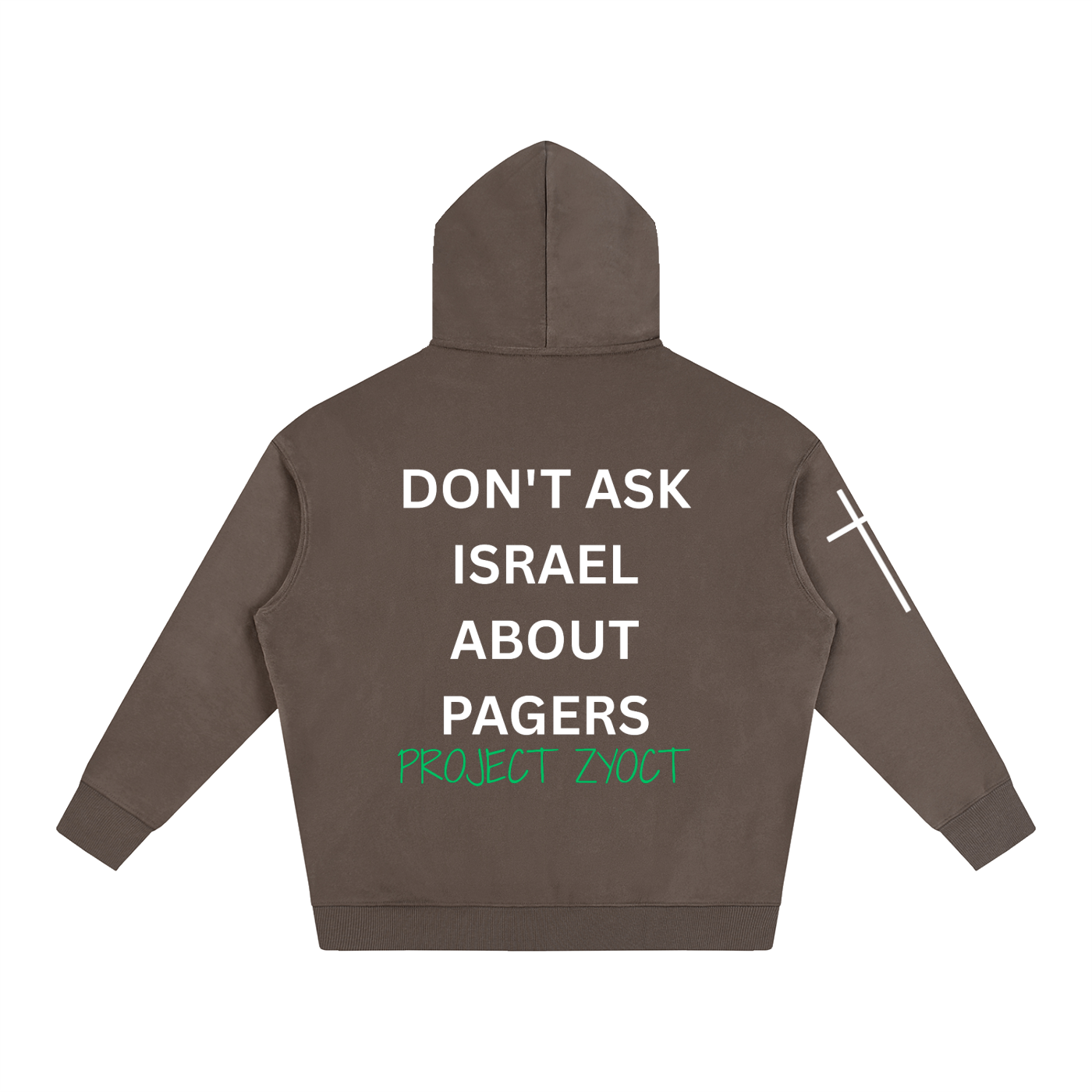 "Don't Ask Israel About Pagers" Oversize Hoodie
