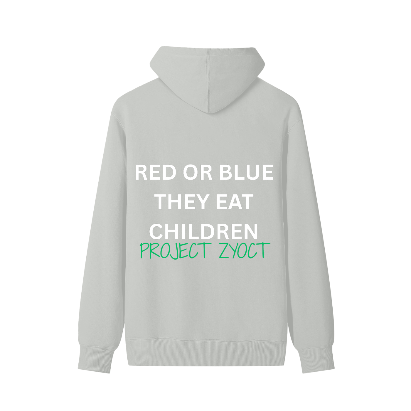 "Red or Blue They Eat Children" Classic Cotton Hoodie