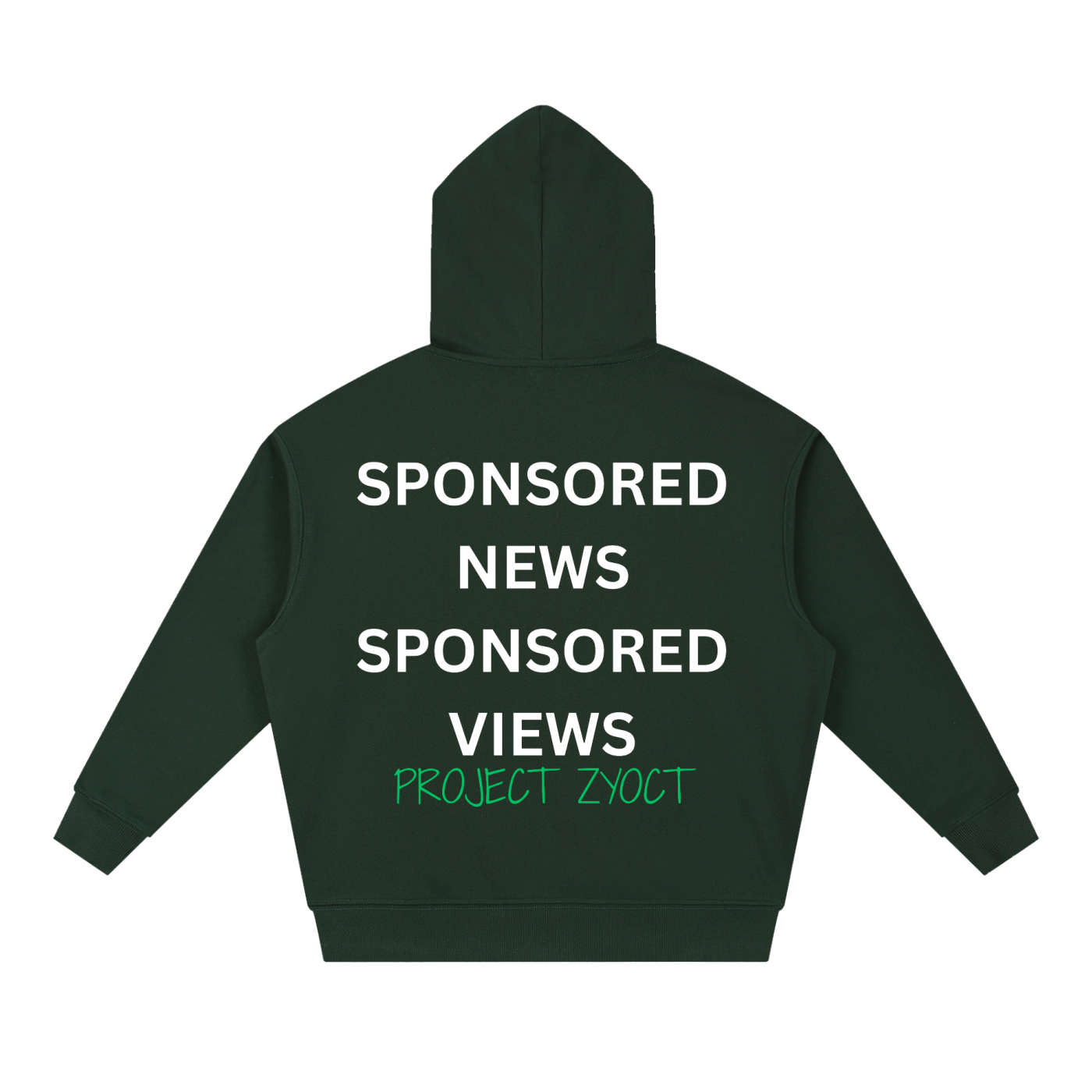 "Sponsored News Sponsored Views" Heavyweight Hoodie