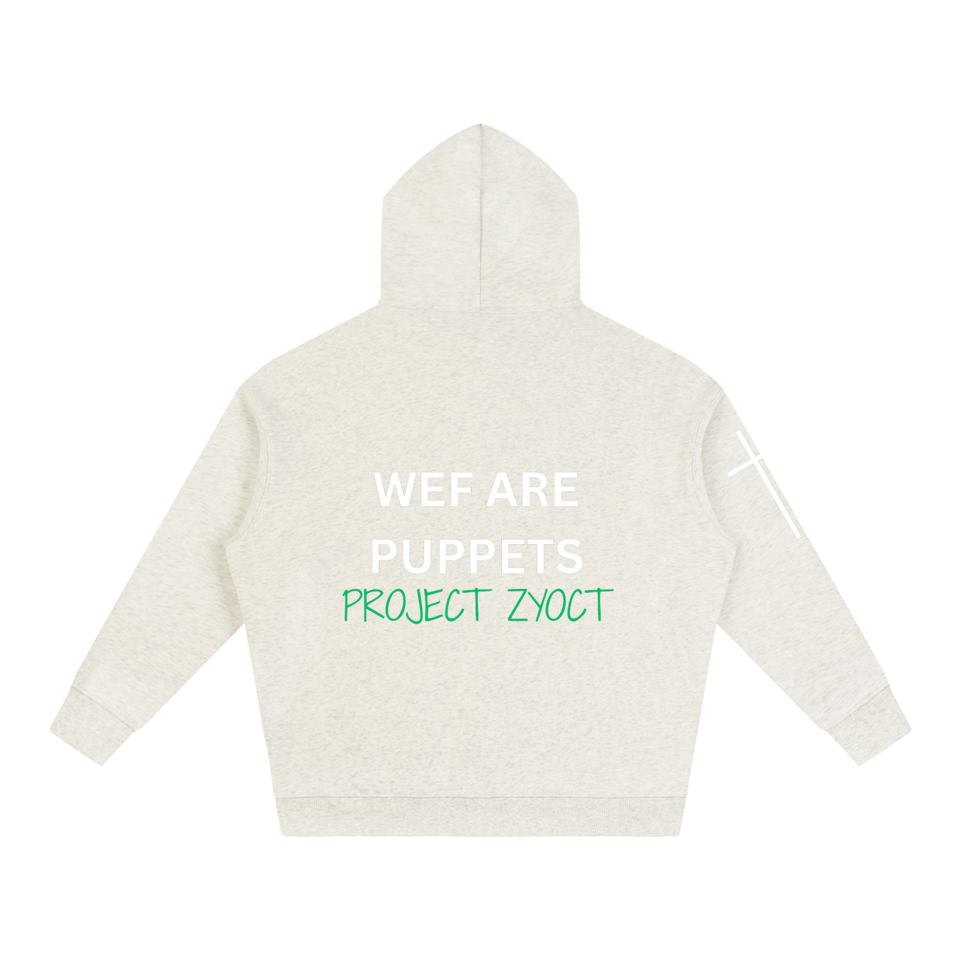 "WEF Are Puppets" Oversize Hoodie