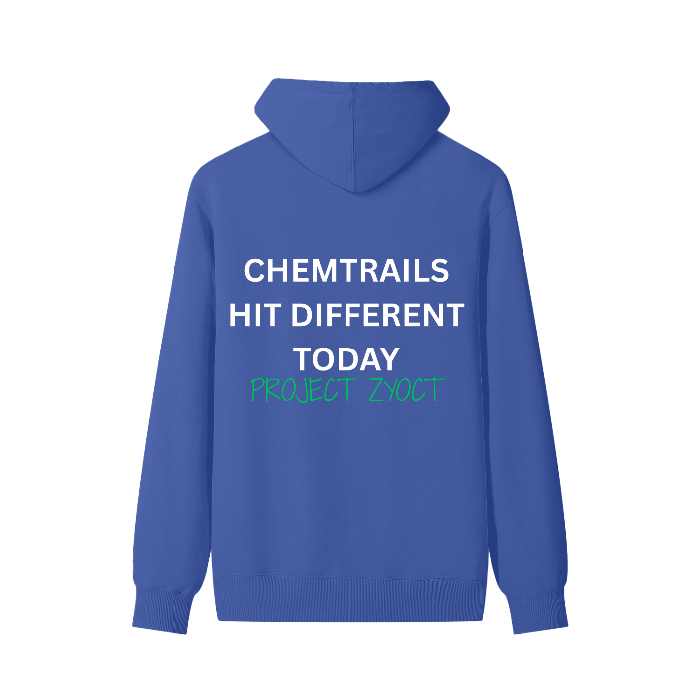 "Chemtrails Hit Different Today" Classic Cotton Hoodie
