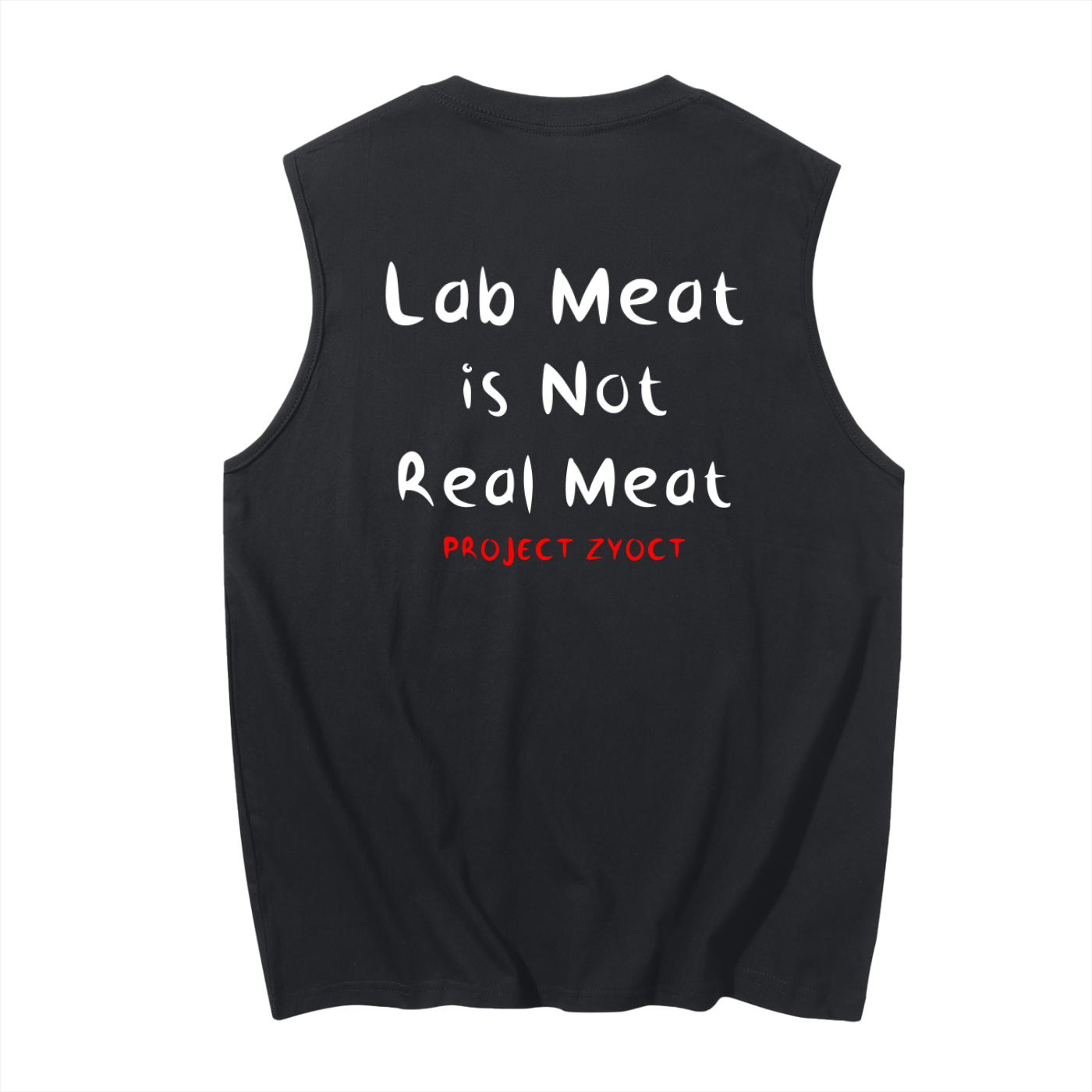 "Lab Meat is Not Real Meat" Cotton Tank Top