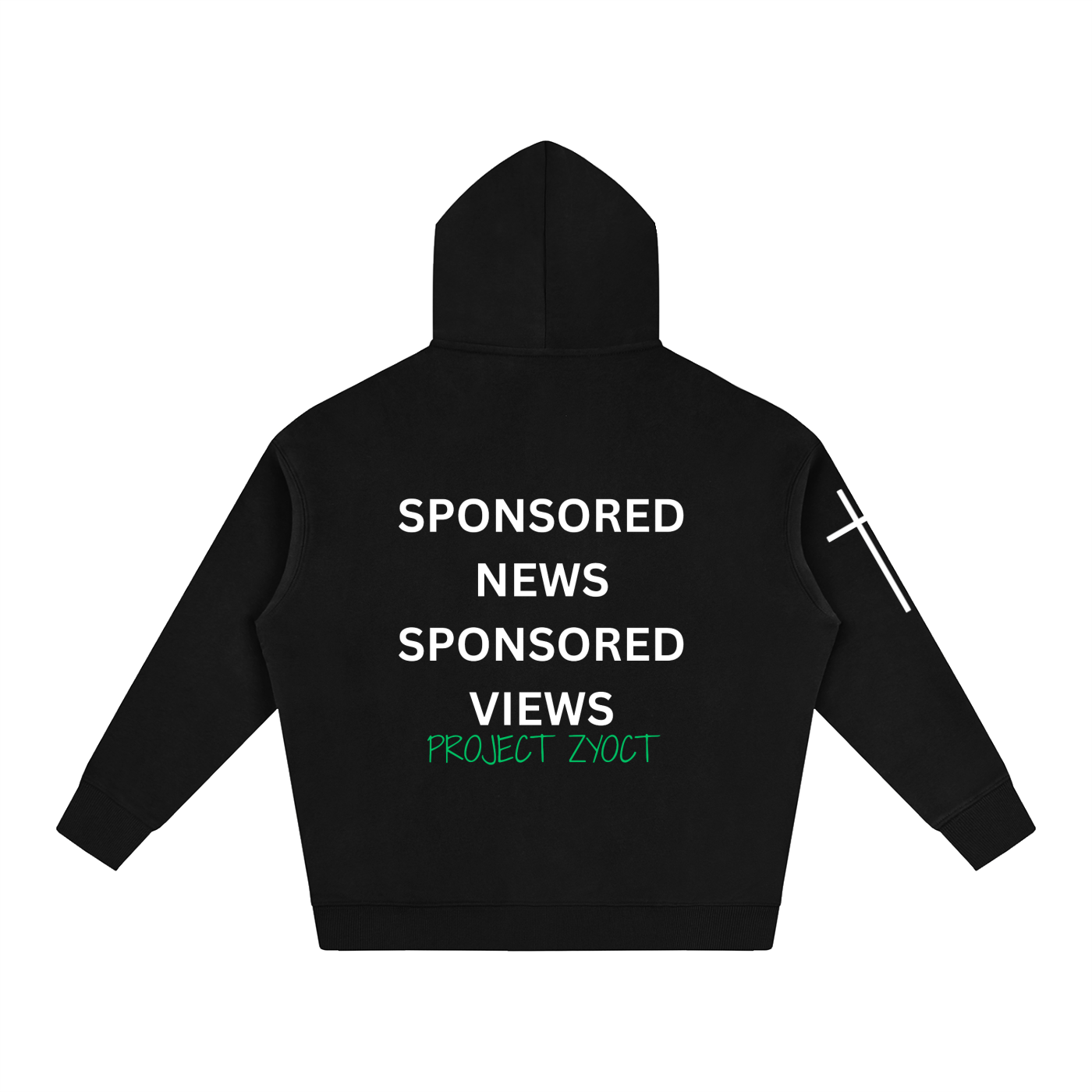 "Sponsored News Sponsored Views" Oversize Hoodie