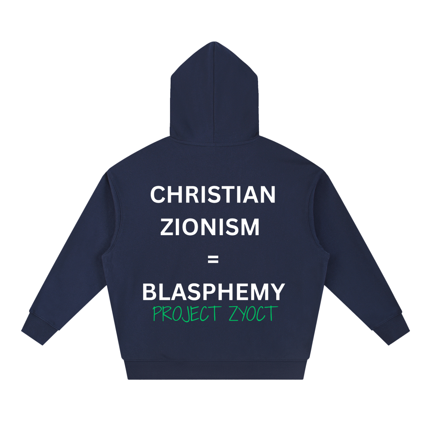 "Christian Zionism = Blasphemy" Heavyweight Hoodie