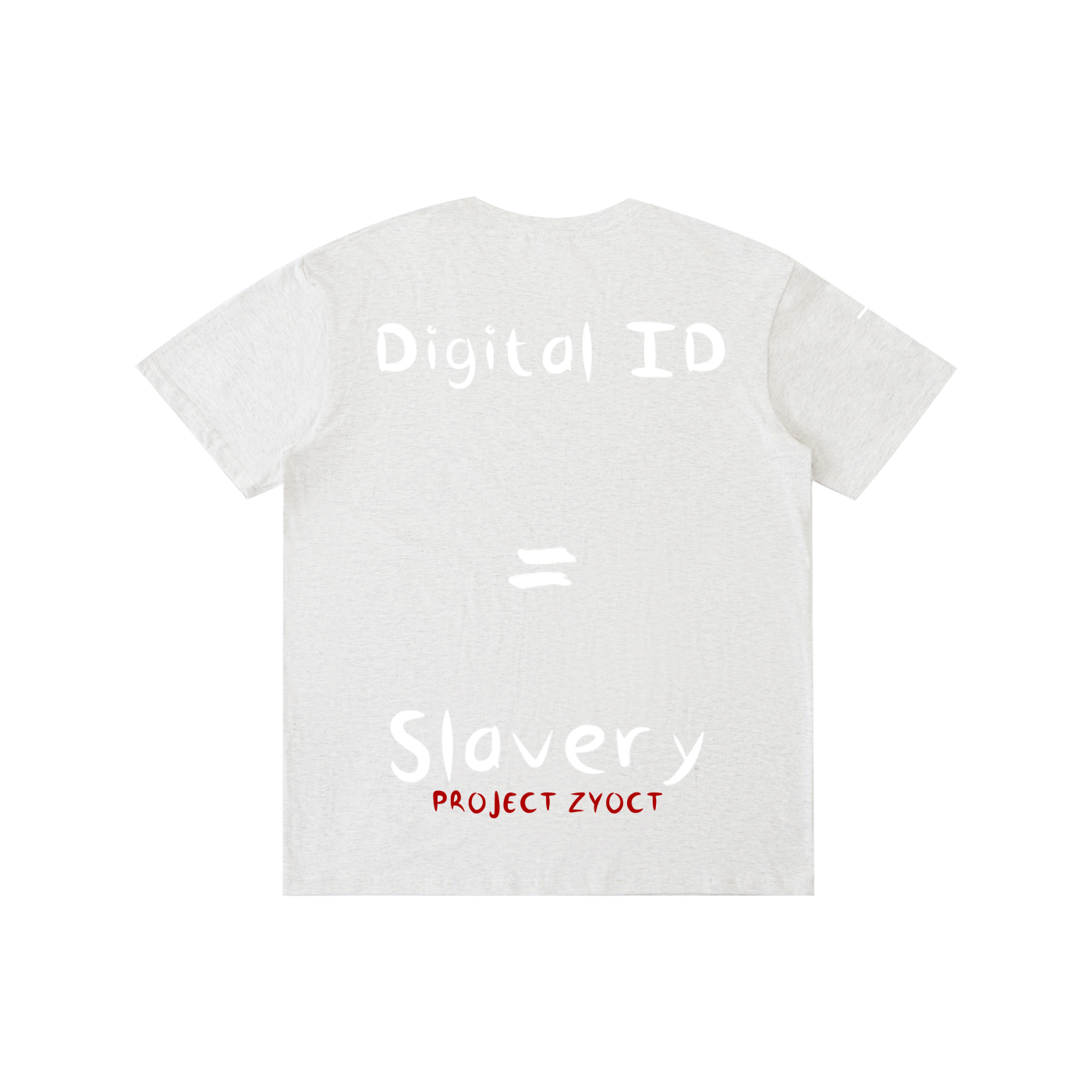 "Digital ID = Slavery" Cotton T-Shirt