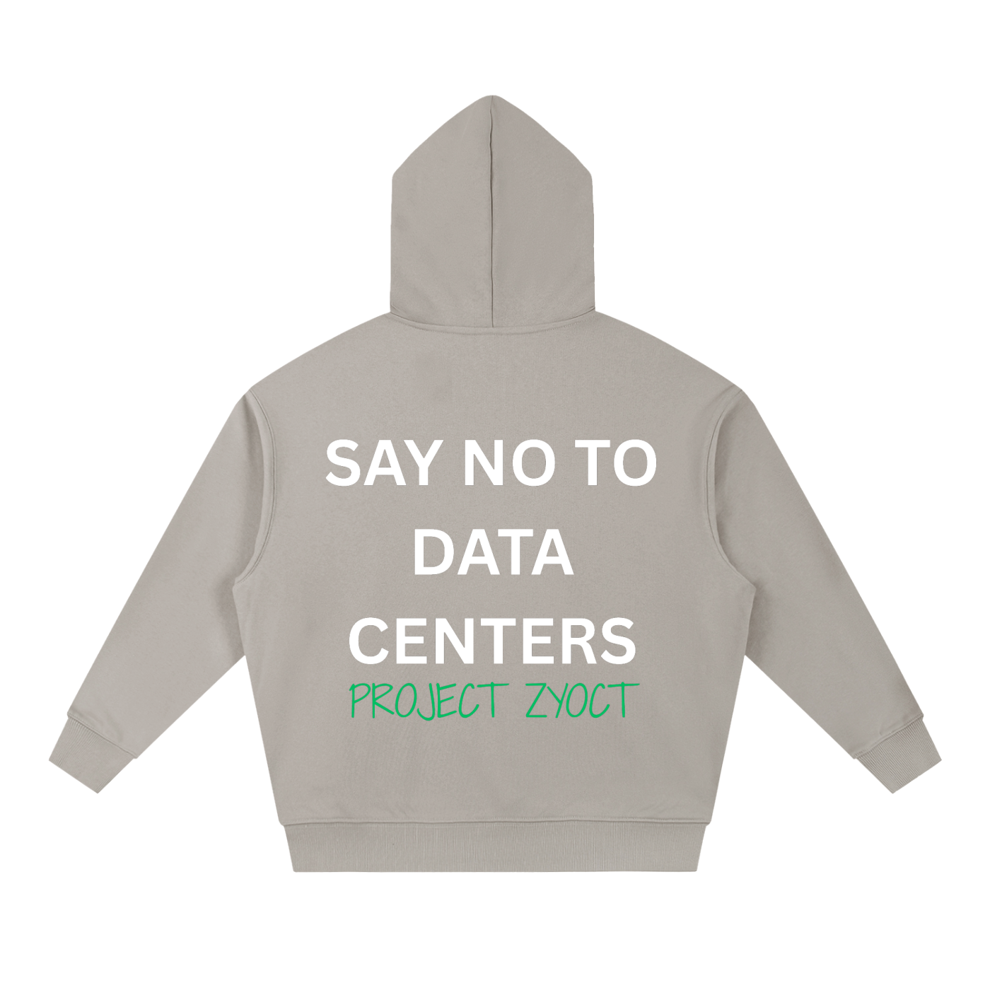 "Say No to Data Centers" Heavyweight Hoodie