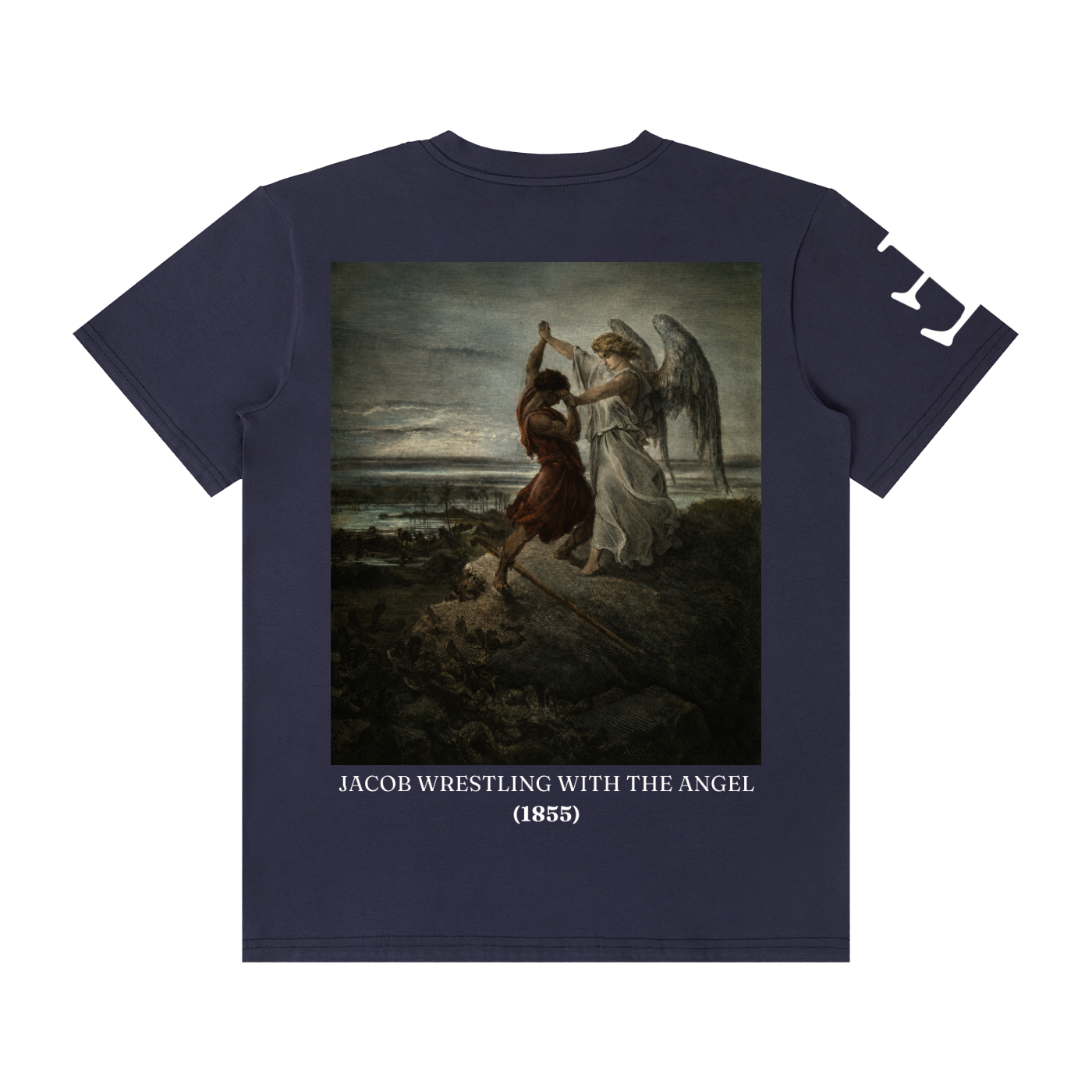 Jacob Wrestling with the Angel (1855) T-Shirt