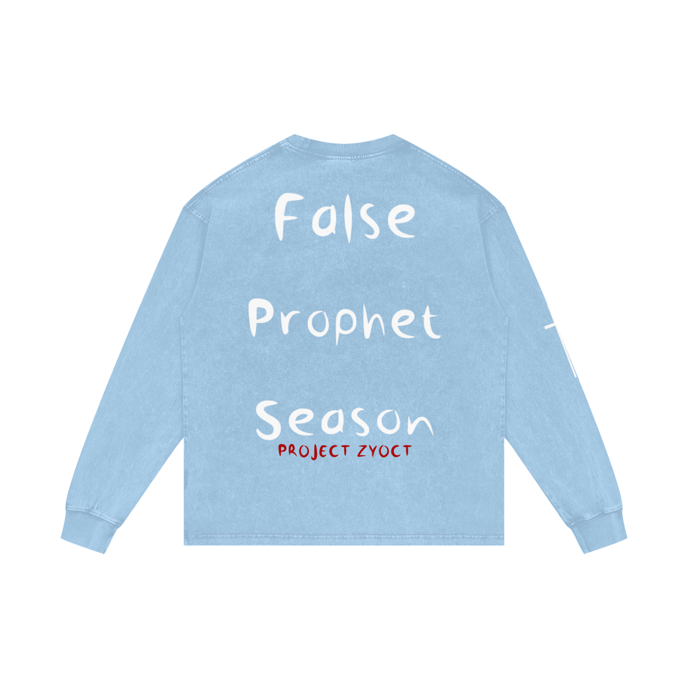 "False Prophet Season" Acid Wash Long Sleeve