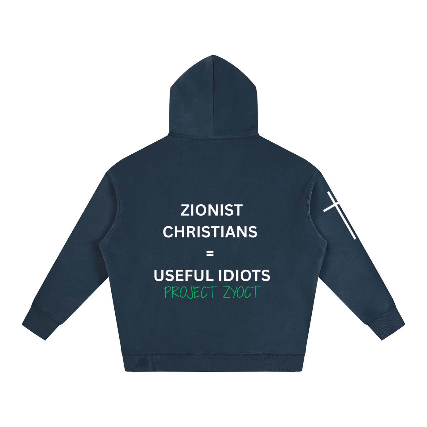 "Zionist Christians = Useful Idiots" Oversize Hoodie
