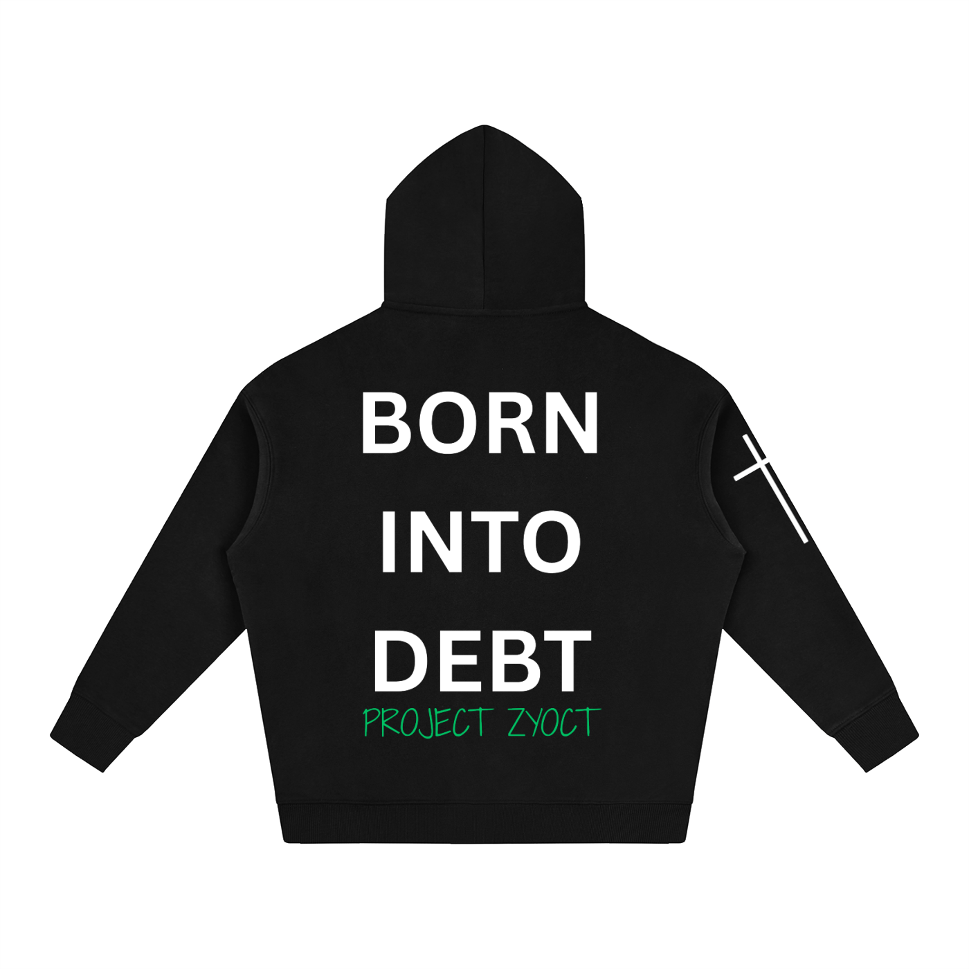 "Born Into Debt" Oversize Hoodie