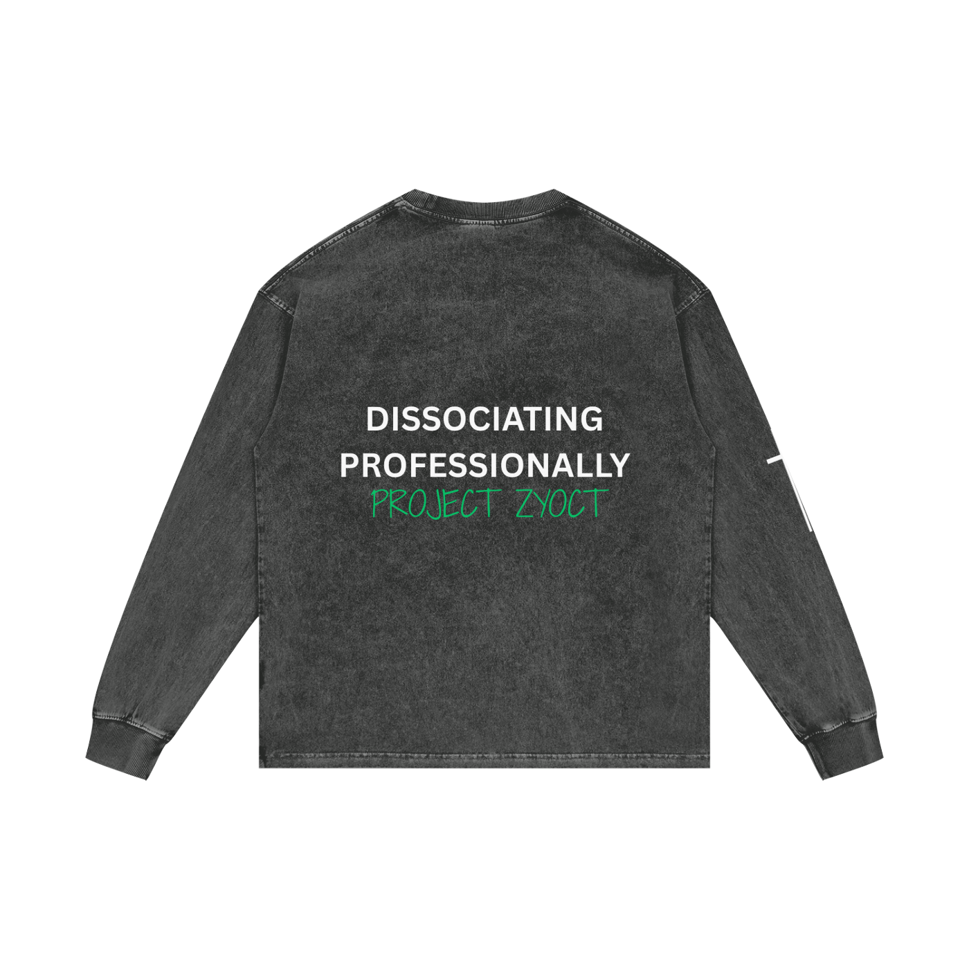 "Dissociating Professionally" Acid Wash Long Sleeve