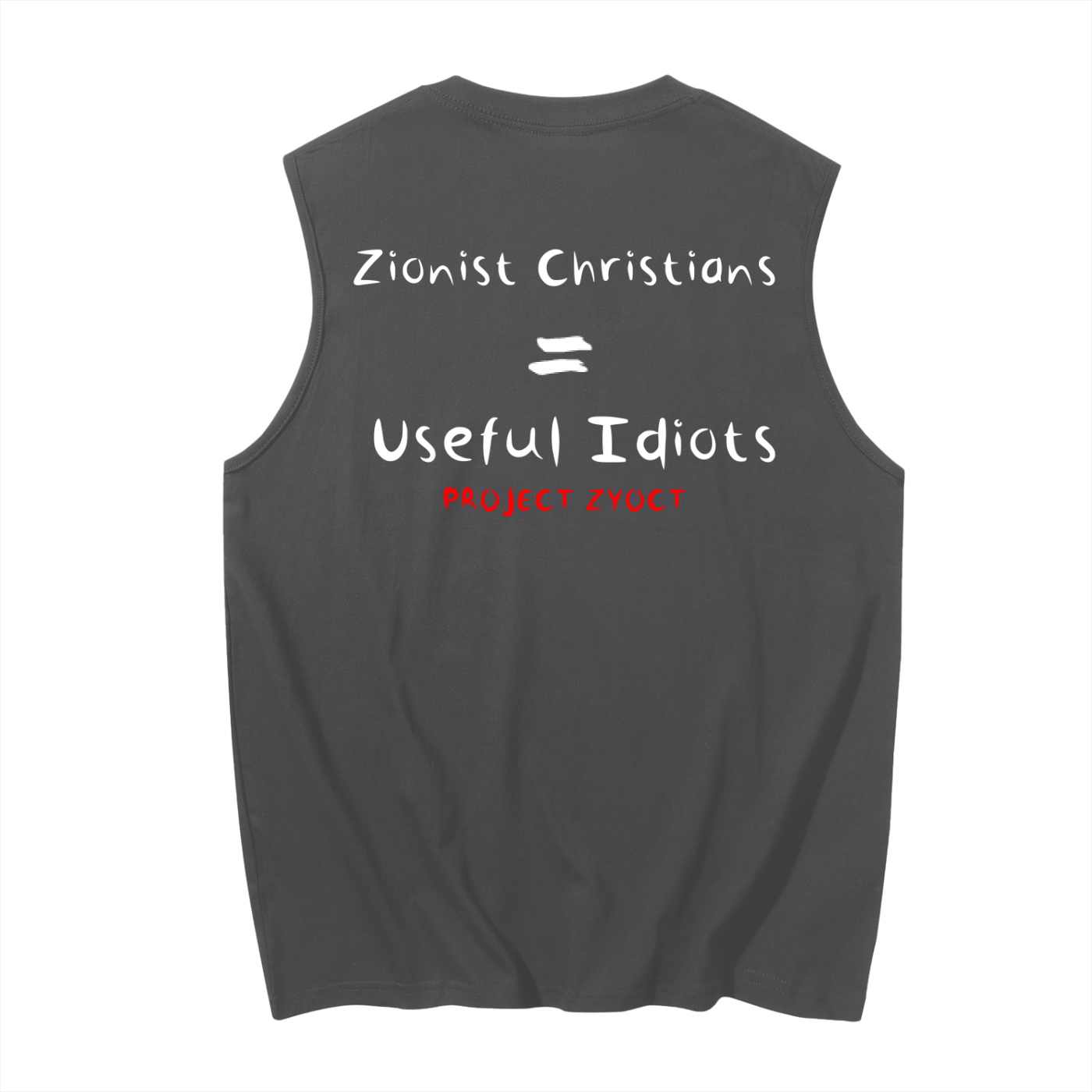 "Zionist Christians = Useful Idiots" Cotton Tank Top