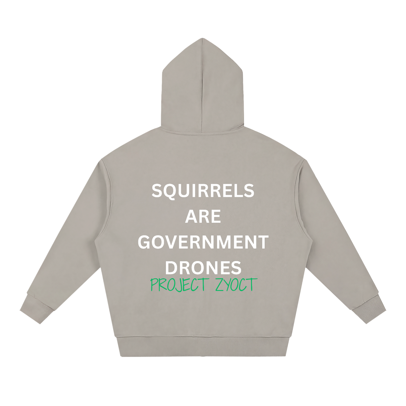 "Squirrels Are Government Drones" Full Zip Hoodie